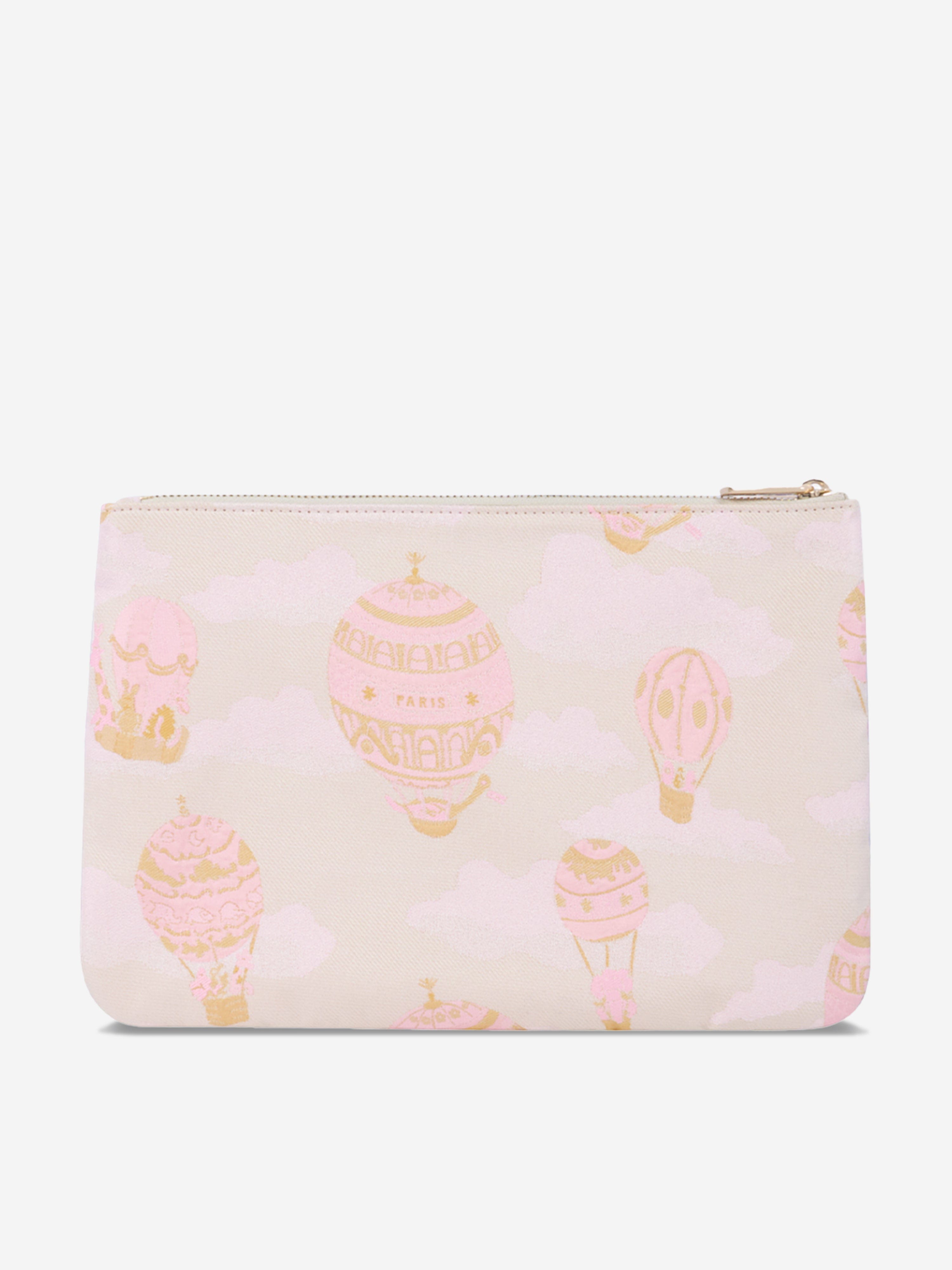 Atelier Choux Premium Pink Baby Hot Air Balloon Pouch - 31cm Diaper Bag for Newborns & Toddlers | Perfect for Travel, Daycare & On-the-Go Parents