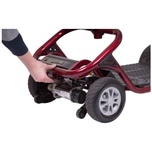 Golden Technologies LiteRider 3 Wheel Mobility Scooter GL111 - Lightweight Folding Electric Scooter for Adults & Seniors - Ideal for Indoor/Outdoor Use, Shopping, Travel & Daily Mobility