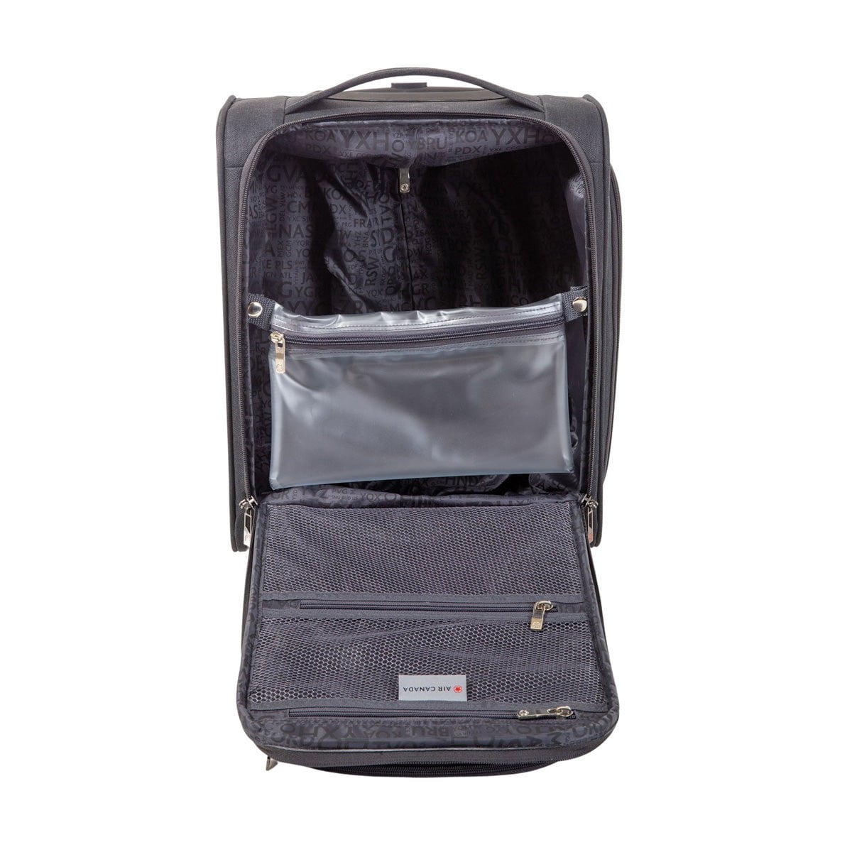 Air Canada Indigo Lite 16 Inch Underseat Carry-On Luggage - Compact Spinner Suitcase for Air Travel, Perfect for Short Trips & Business Travel