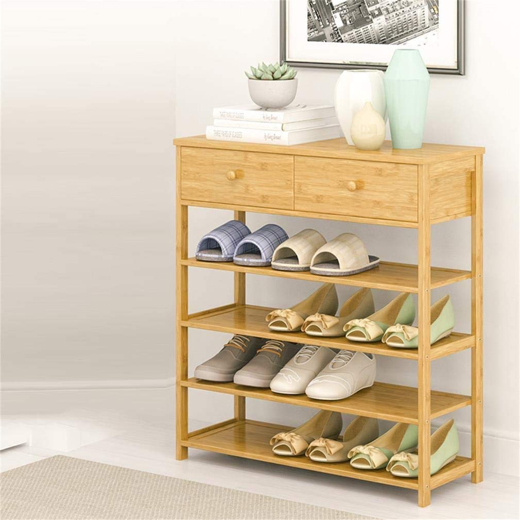 HOMRanger Shoe Rack & Storage Cabinet - Multi-Layer Organizer for Entryway, Closet & Porch - Thickened Wooden Shelf for Shoes, Hats & Household Items - Space Saving Home Storage Solution