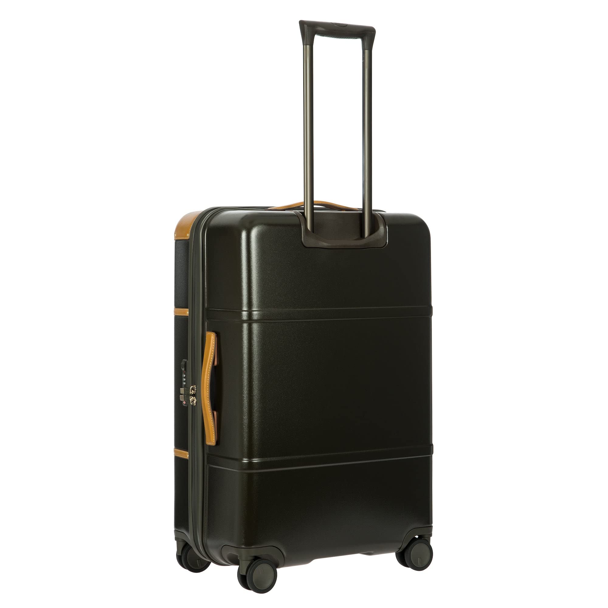Bric's Bellagio 2.0 Spinner Trunk - 27 Inch Luxury Suitcase for Travel - TSA Approved Luggage for Women & Men - Olive Green Hardshell Carry-On - Perfect for Business Trips & Vacations