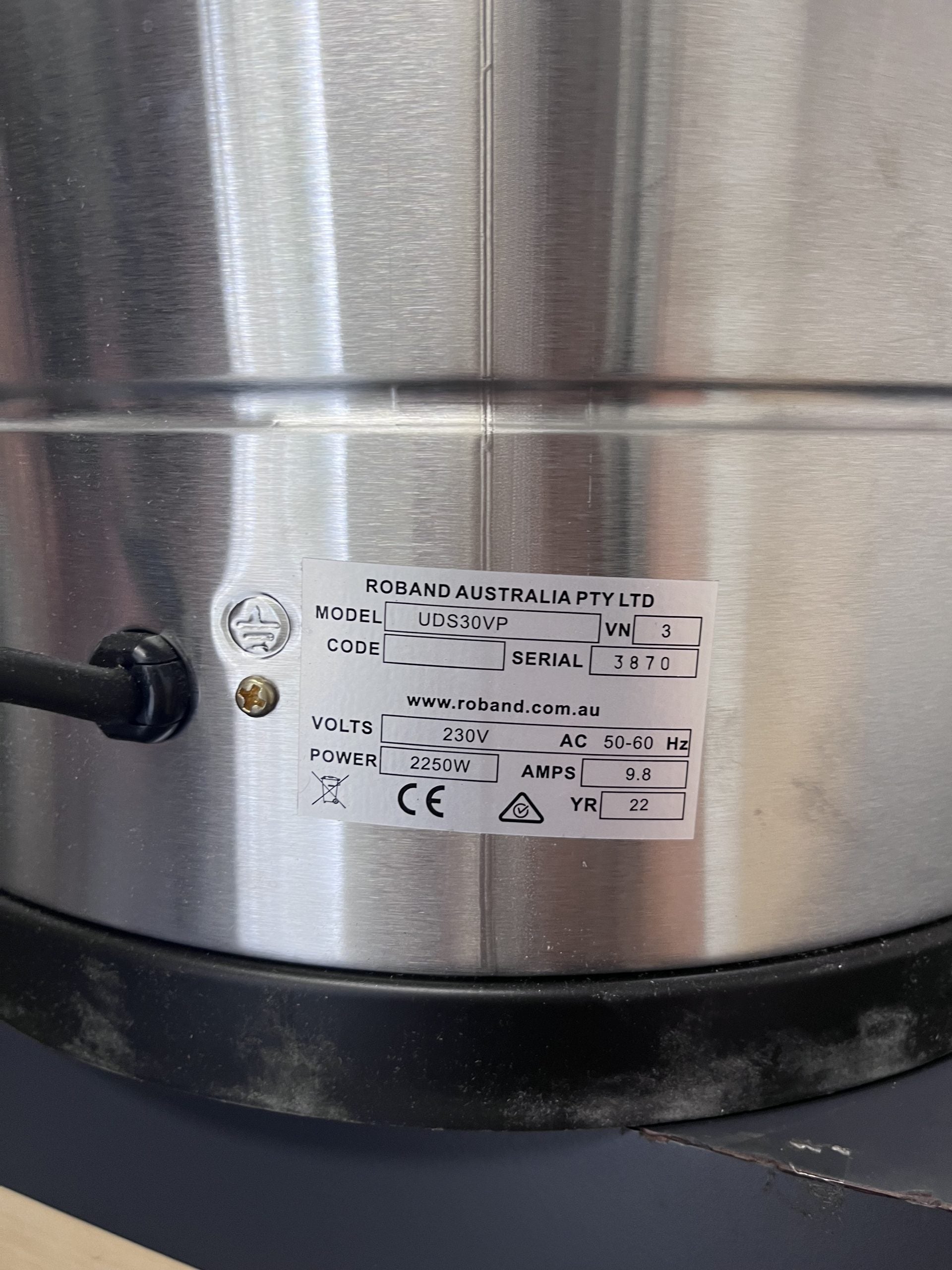 30L Double Skinned Hot Water Urn - Stainless Steel Commercial Coffee Tea Dispenser (CL UDS30VP 3870) - Perfect for Cafes, Catering & Large Events