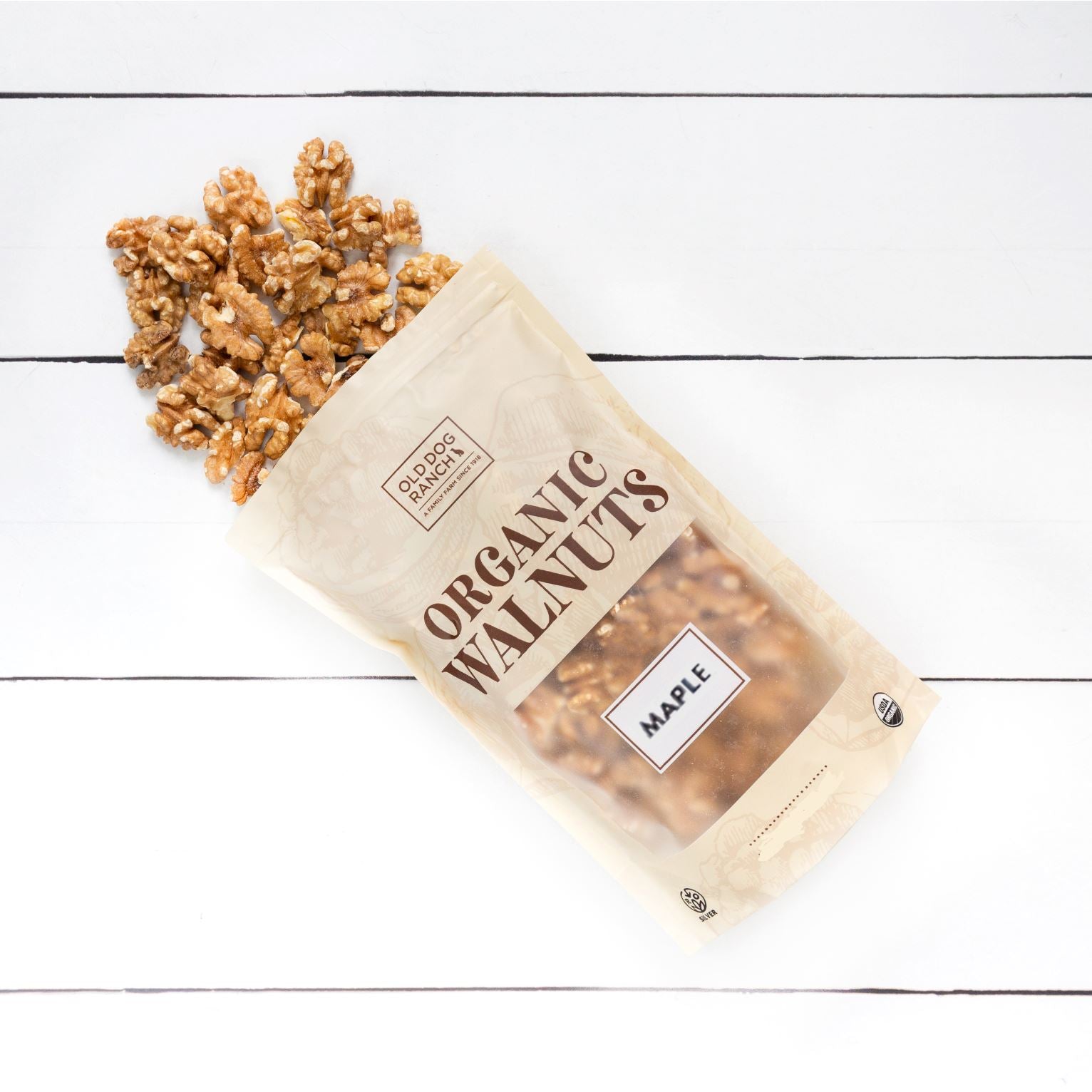 Organic Maple Walnuts - Premium Crunchy Snack for Healthy Eating | Perfect for Salads, Yogurt Toppings & Baking | Gluten-Free, Non-GMO, Vegan-Friendly