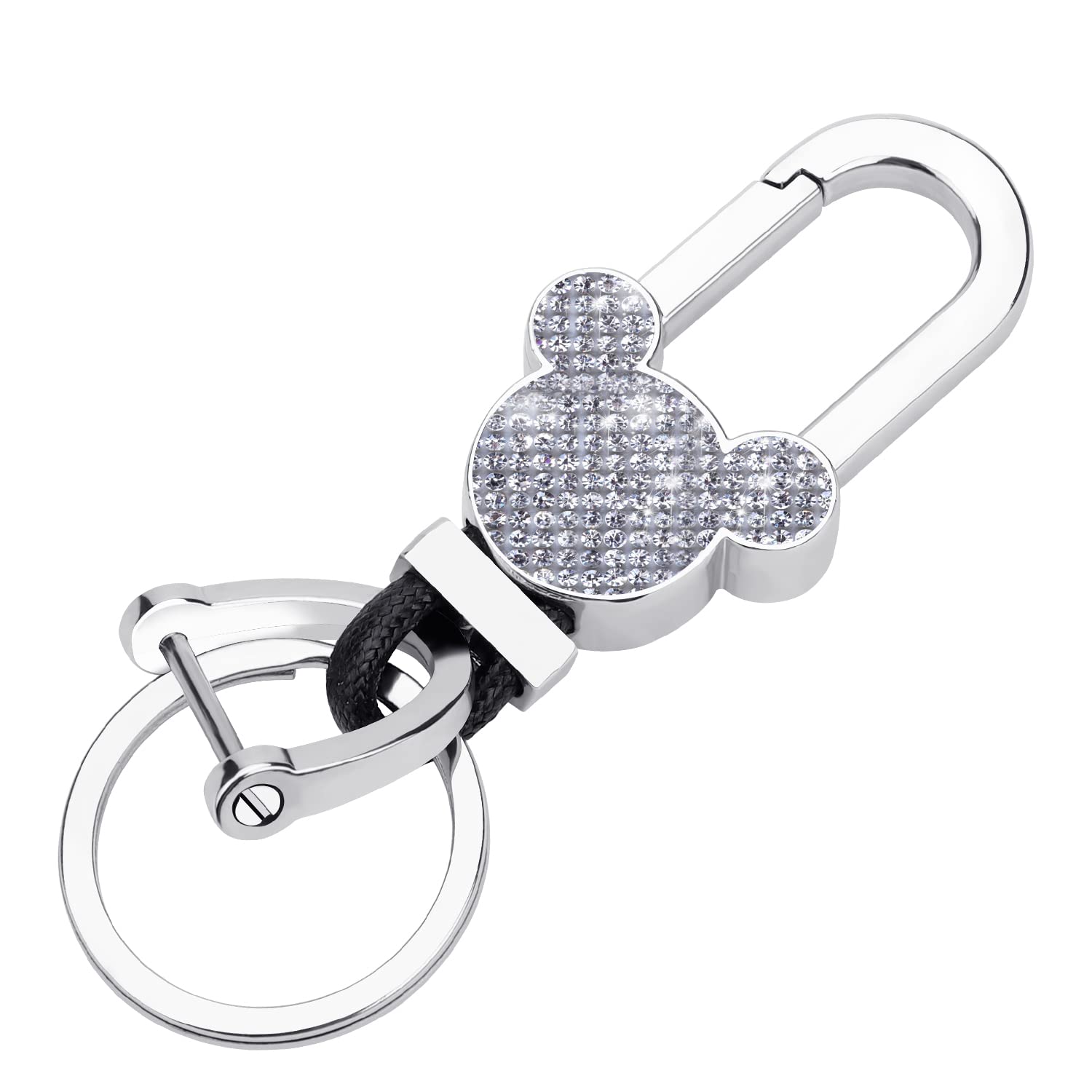 Cute Car Keychain for Men & Women - 2 Extra Key Rings | Gift & Travel