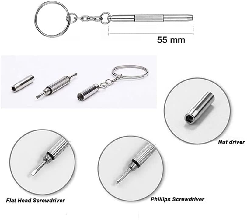 QYAJS TR90 Bright Black Eyeglass Replacement Temple Arms with Screws & 3-in-1 Screwdriver - Durable Frame Repair Kit for Reading Glasses, Sunglasses & Optical Frames (8mm Straight Teeth) - Perfect for Broken Frame Repair & DIY Eyewear Maintenance