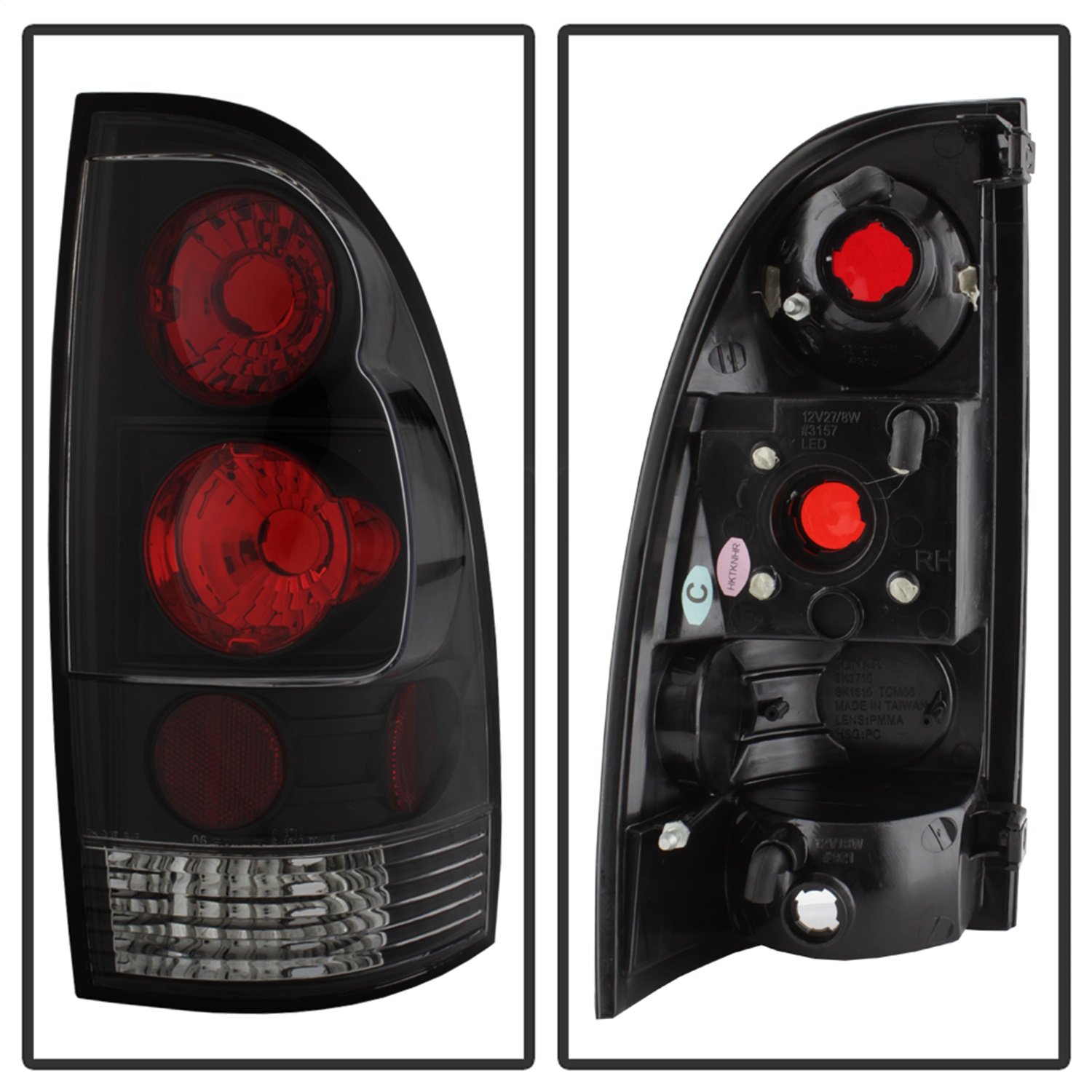 Spyder Auto 5007896 Euro Style LED Tail Lights - Black/Clear Smoke Lens - Compatible with BMW, Audi, Mercedes - Enhances Night Visibility & Style