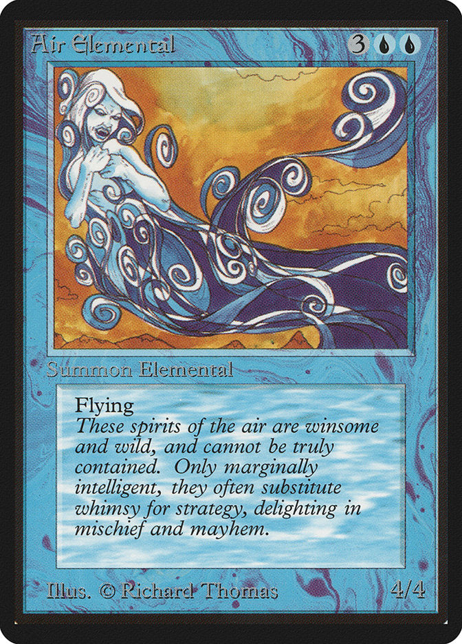 Air Elemental [Beta Edition] - Collectible Fantasy Game Card for MTG & D&D Players - Perfect for Gaming, Collecting & Role-Playing Adventures