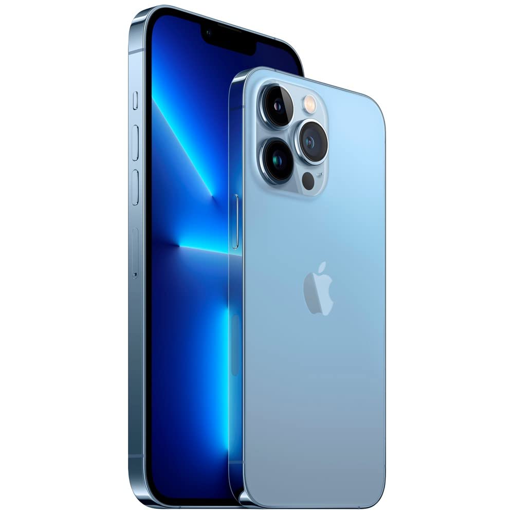 Apple iPhone 13 Pro 128GB Sierra Blue - Verizon Certified Refurbished Smartphone for Business & Travel | Fast 5G, Pro Camera System, Long Battery Life