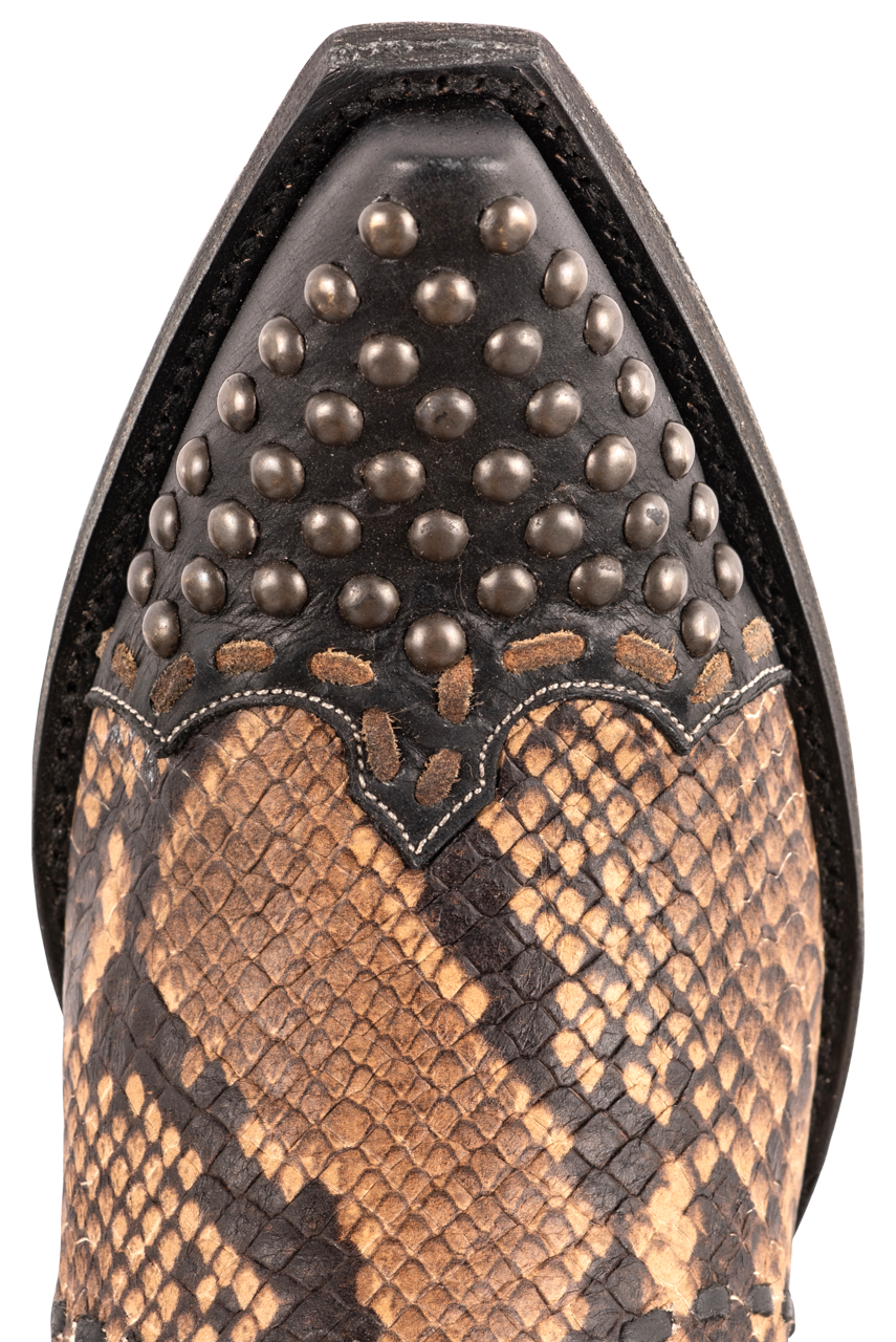 Double D Ranch by Old Gringo Women's Western Cowboy Boots - Brown Snake Print Leather Tall Riding Boots for Country Fashion & Rodeo Events