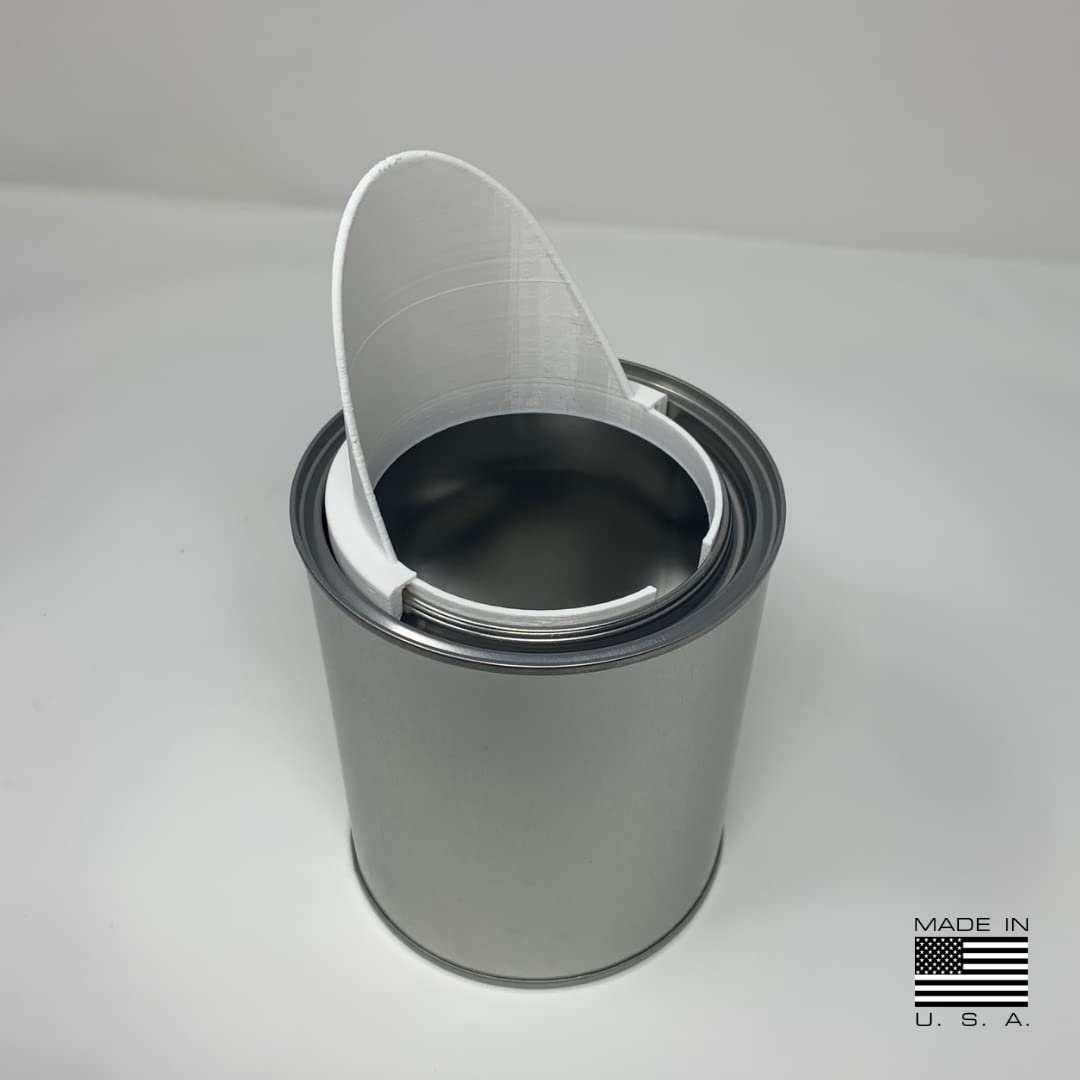 Paint Can Pourer for Quart-Sized Cans - Durable White Paint Spout with No-Drip Design - Perfect for Home Painting Projects & DIY Crafts