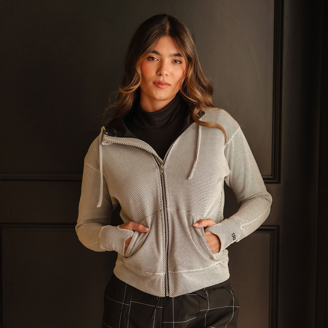 Albion Honeycomb Zip Up Hoodie - Lightweight & Comfortable for Men & Women - Perfect for Outdoor Activities, Gym & Casual Wear