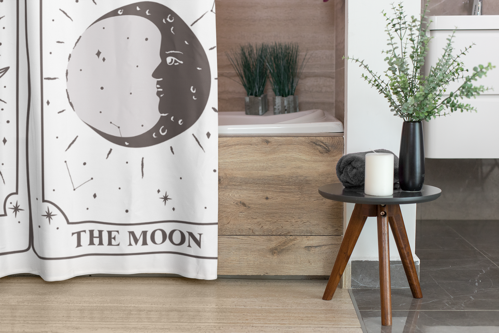 Celestial Zodiac Shower Curtain - Waterproof Bathroom Decor with 12 Horoscope Signs - Perfect for Astrology Lovers & Spa-Like Bathroom Makeover