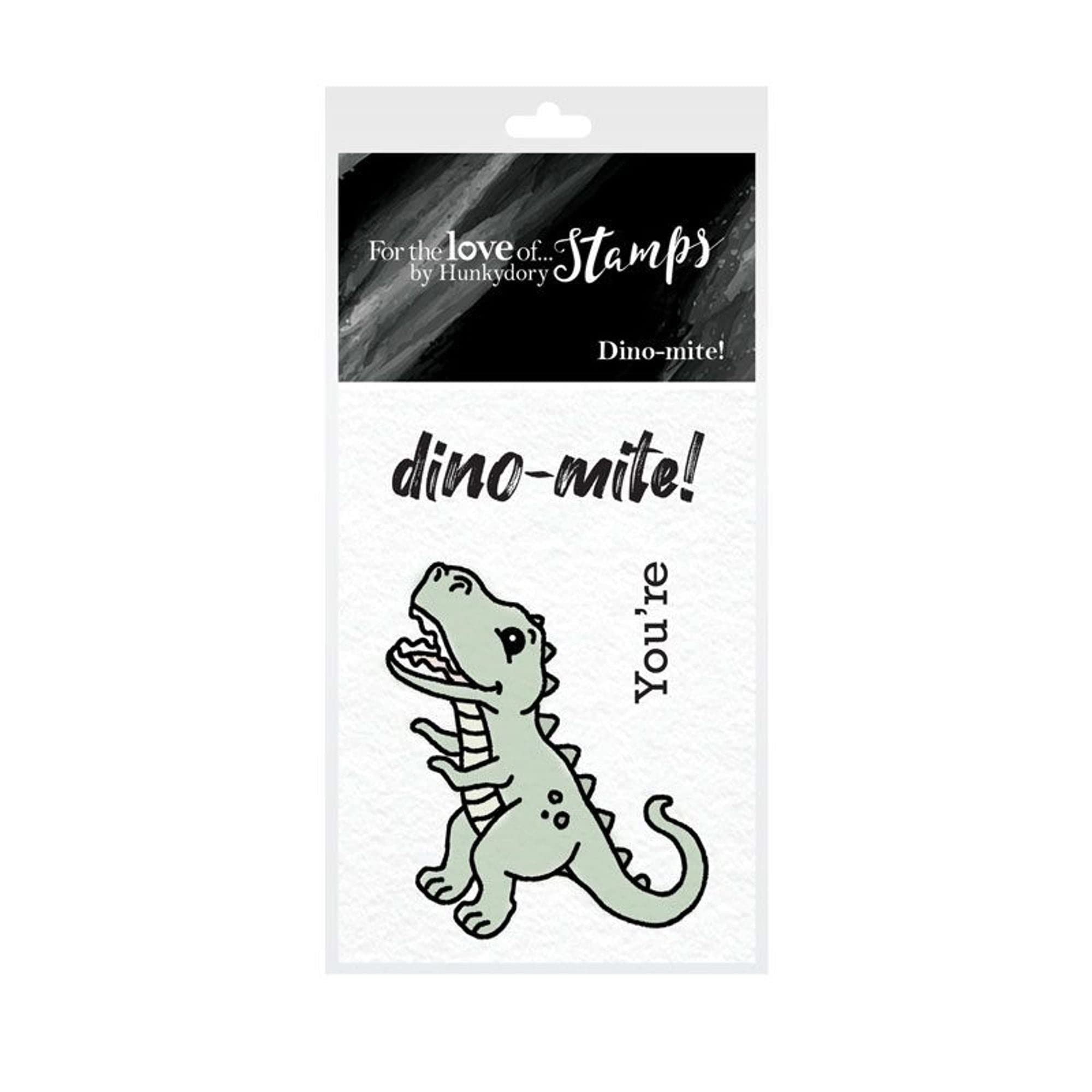 Dino-mite Rubber Stamps for Scrapbooking & Card Making - Perfect for DIY Crafts, Greeting Cards, and Paper Projects