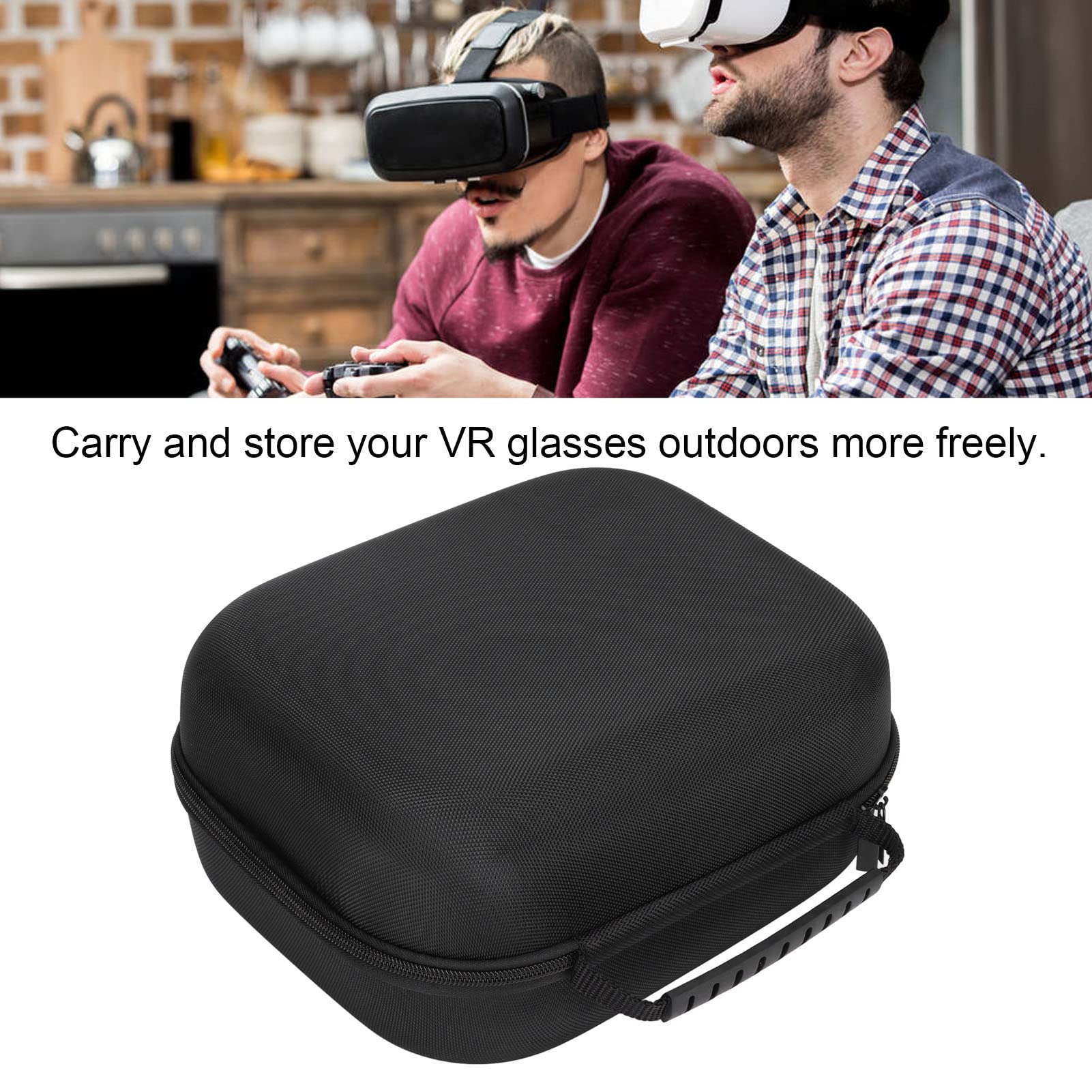 Oculus Quest 2 Travel Case - Hard Protective Storage Box for VR Glasses & Accessories | Durable Carrying Case for Gaming Headphones & Oculus VR Gear | Perfect for Travel, Storage & Gaming Setups