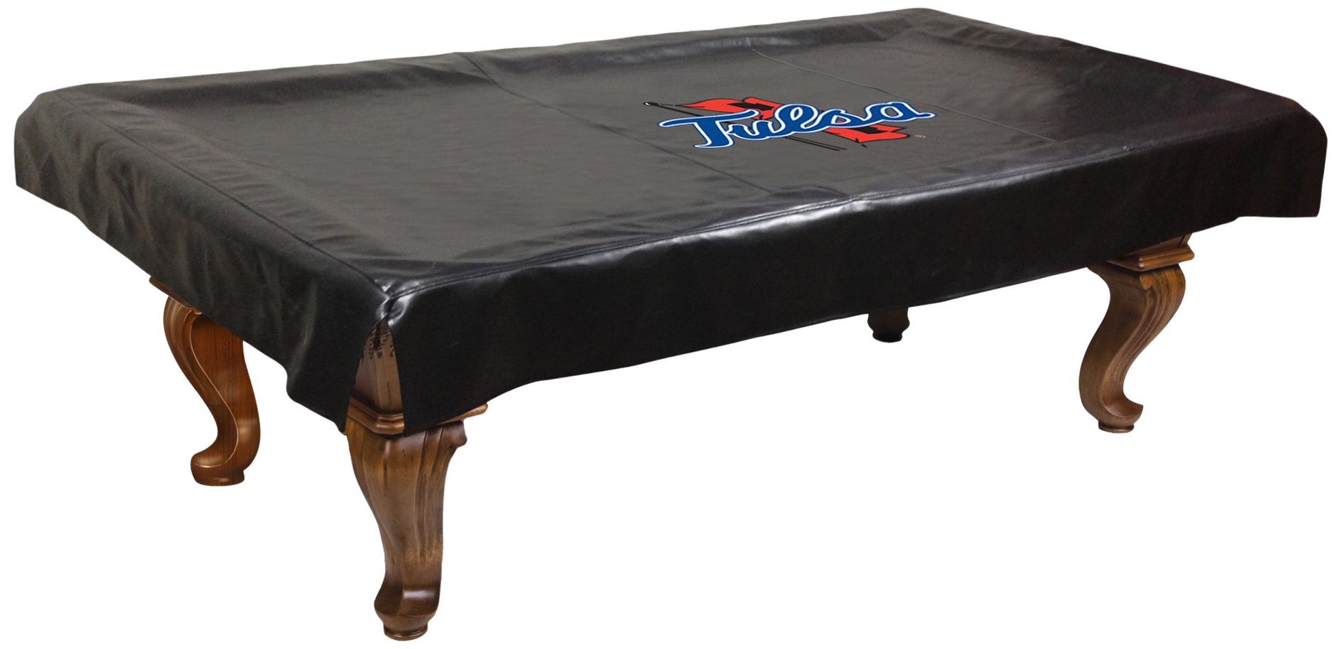 NCAA Tulsa Golden Hurricane Billiard Table Cover - Officially Licensed Pool Table Protector for Game Room & Sports Bar Decor
