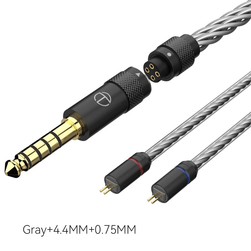 TRN T2 Pro 16 Core HiFi In-Ear Earphones with Silver Plated Cable (0.75mm/0.78mm MMCX/2Pin Connector) - 2.5mm/3.5mm/4.4mm Audio Jack Options for Audiophiles, Music Lovers & Gaming Enthusiasts