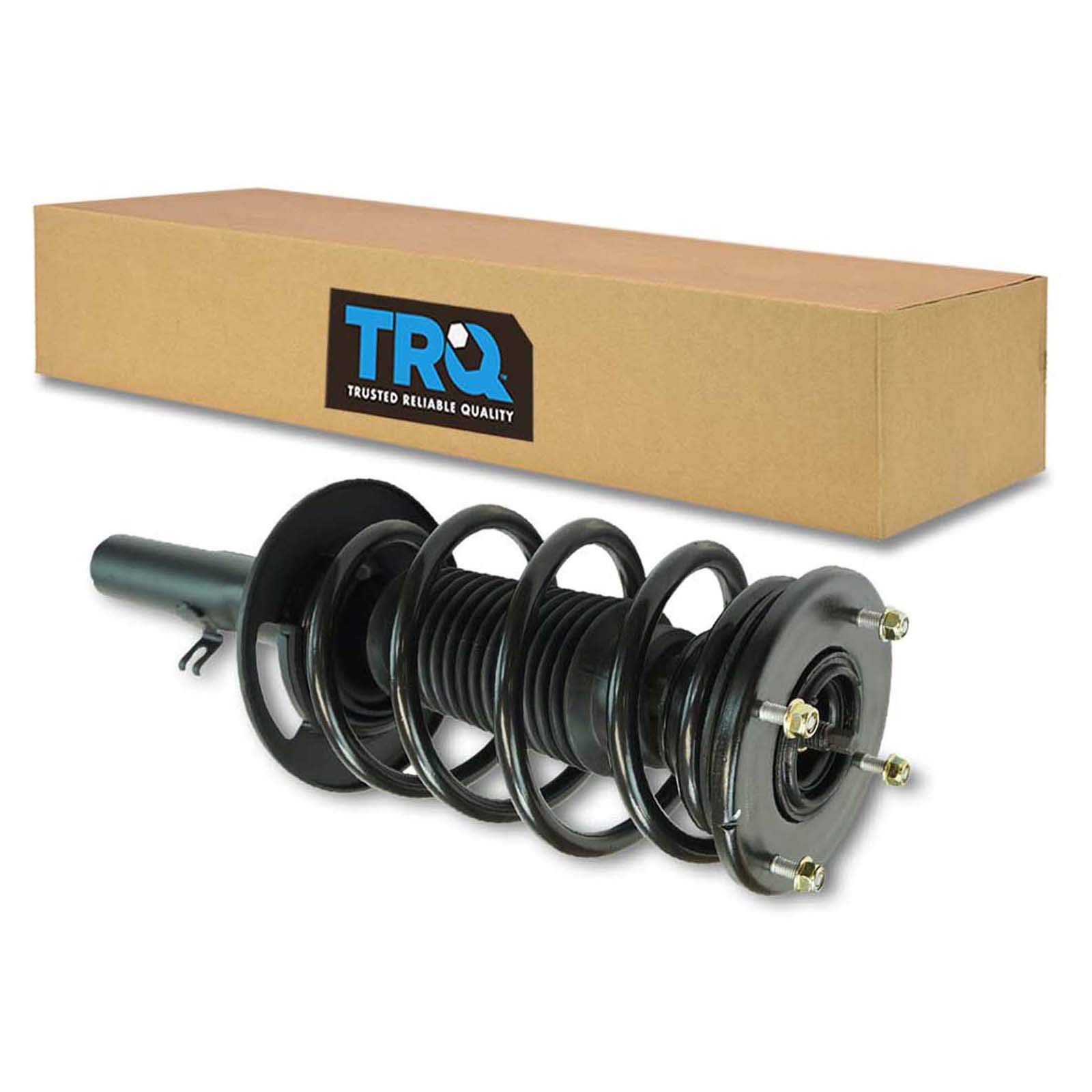 TRQ Front Left Complete Strut & Coil Spring Assembly - Compatible with 2010-2012 Ford Taurus - Perfect for Smooth Ride & Suspension Repair | Drivers Side Replacement Part