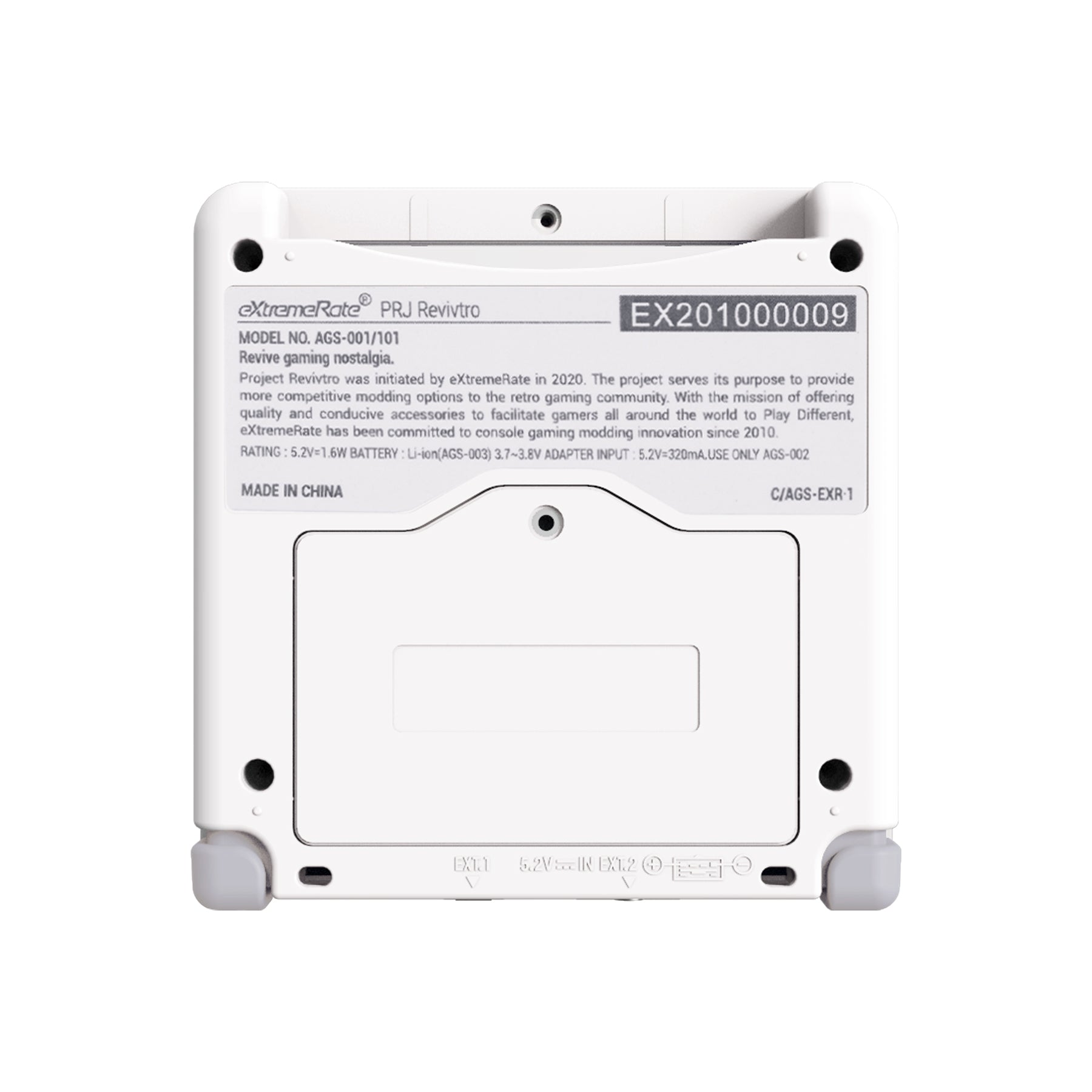 eXtremeRate IPS Ready Upgraded Replacement Shell with Buttons for Gameboy Advance SP GBA SP - Full Set Compatible with Both IPS & Standard LCD Screens (White) - Perfect for Gaming Enthusiasts & Retro Console Modding