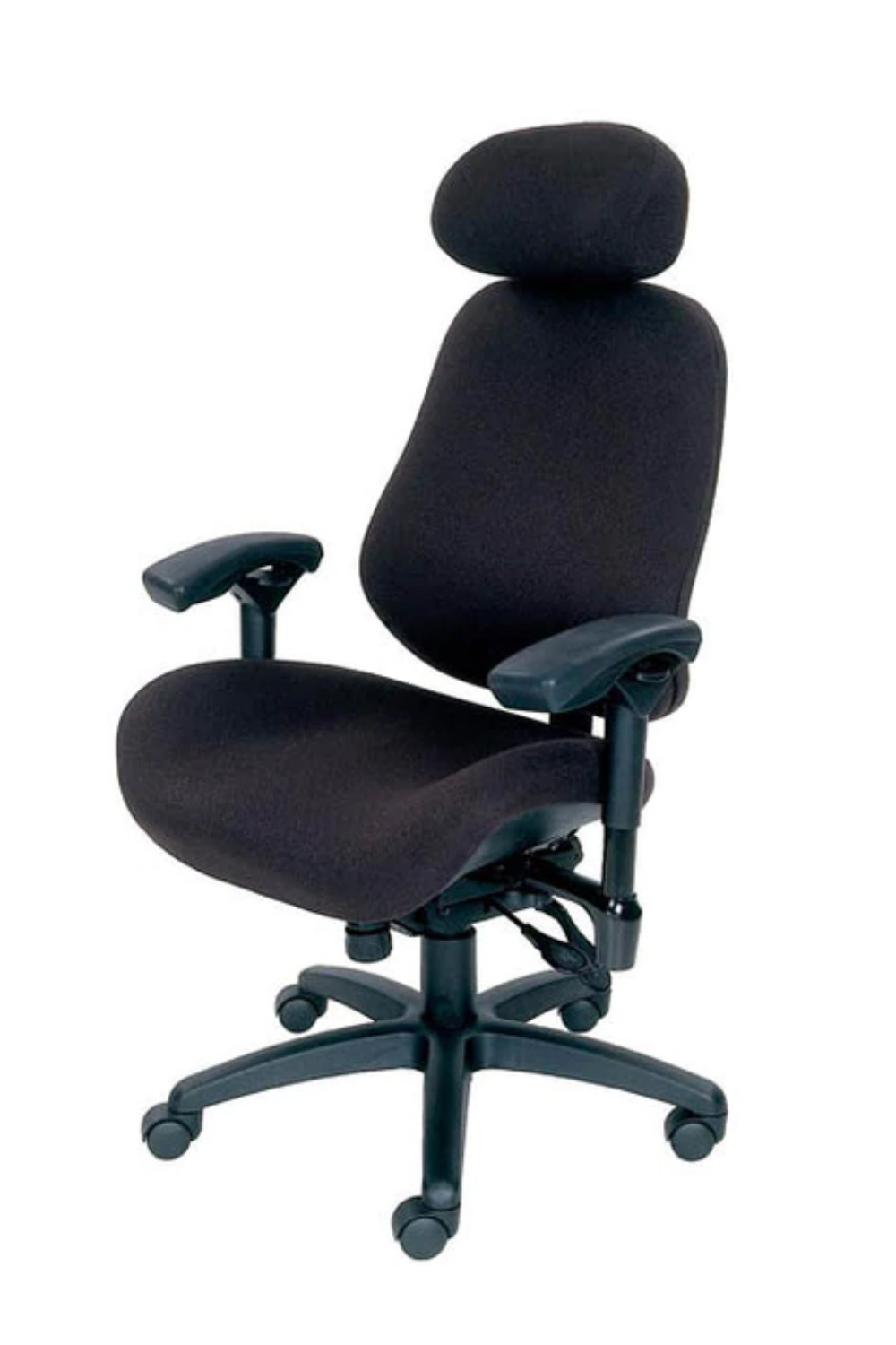 ErgoGenesis Big and Tall Office Chair with Neck Roll - S3504 Staccato Grade 1 Ergonomic Executive Chair for Home & Office Workspaces - Perfect for Long Hours of Sitting and Back Support