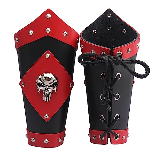 Red Medieval Gauntlets