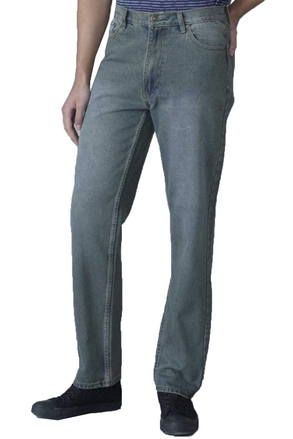 Comfort-Rockford Comfort Fit Jeans for Men - Stretch Denim Pants with Relaxed Fit (Dirty Denim 370) - Perfect for Casual Wear, Work & Everyday Outfits