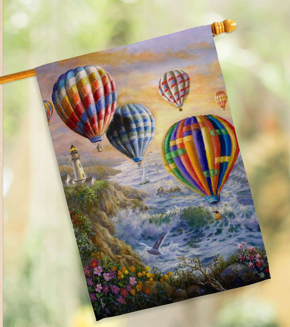 Summer Glow Coastal Flag Set 28x40