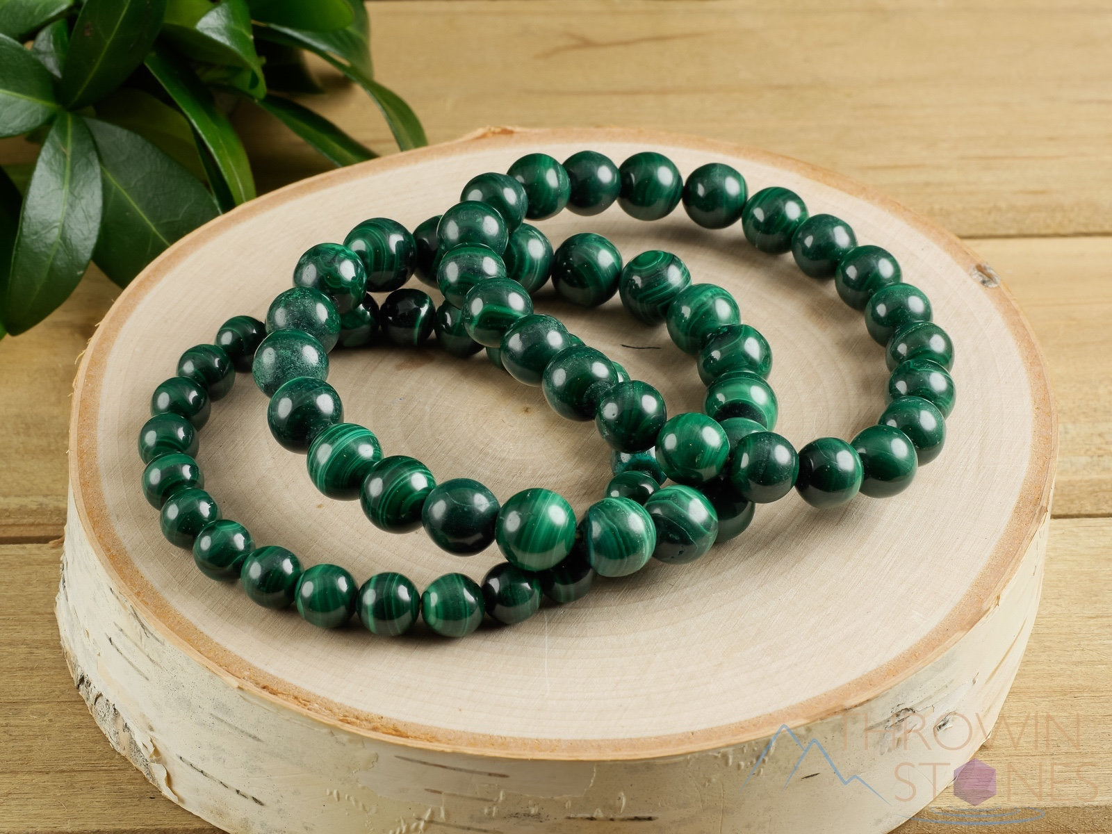 Dark Green Malachite Crystal Bracelet - Round Beads Handmade Healing Jewelry for Women | Spiritual Protection, Energy Balancing & Chakra Healing | Perfect for Meditation, Yoga & Daily Wear