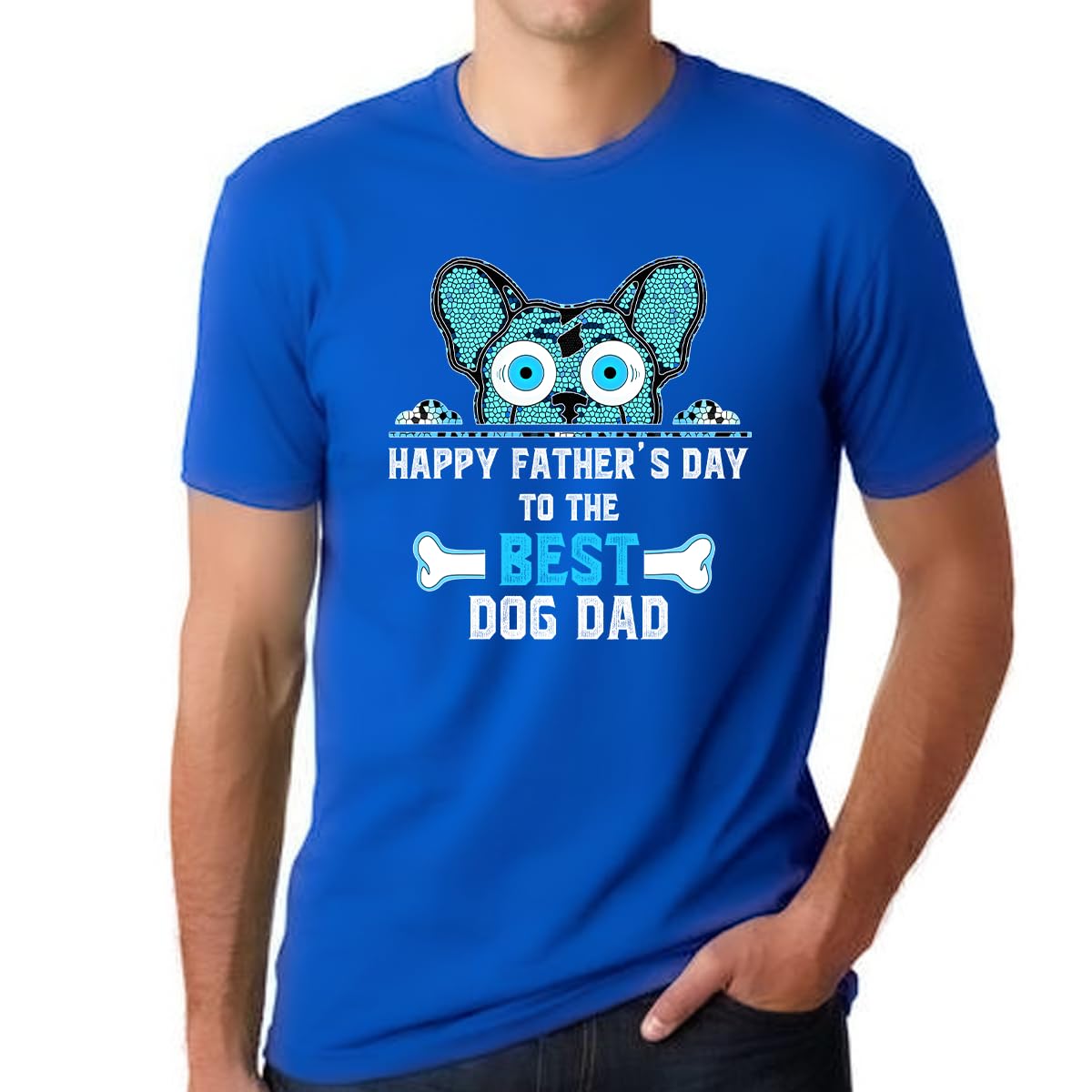 Best Dog Dad Shirt for Men - Funny Father's Day Gift Idea - Comfortable Cotton T-Shirt for Dog Lovers - Perfect for Father's Day, Birthday & Casual Wear