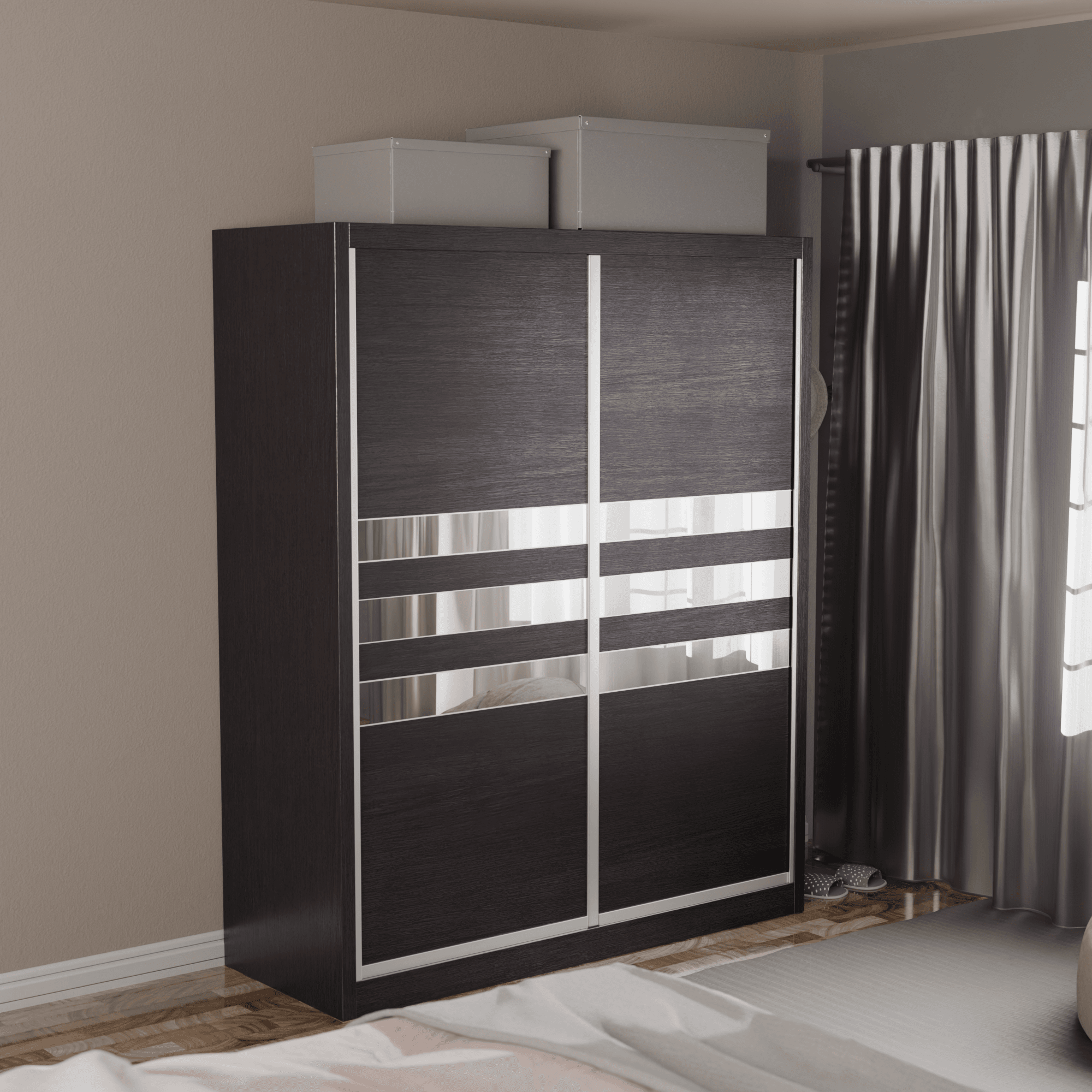 Micasa Modular Wardrobe W01 - Customizable Closet Organizer System for Bedroom & Walk-in Closets | Space-Saving Storage Solution with Adjustable Shelves & Hanging Rods | Perfect for Home Organization & Small Spaces