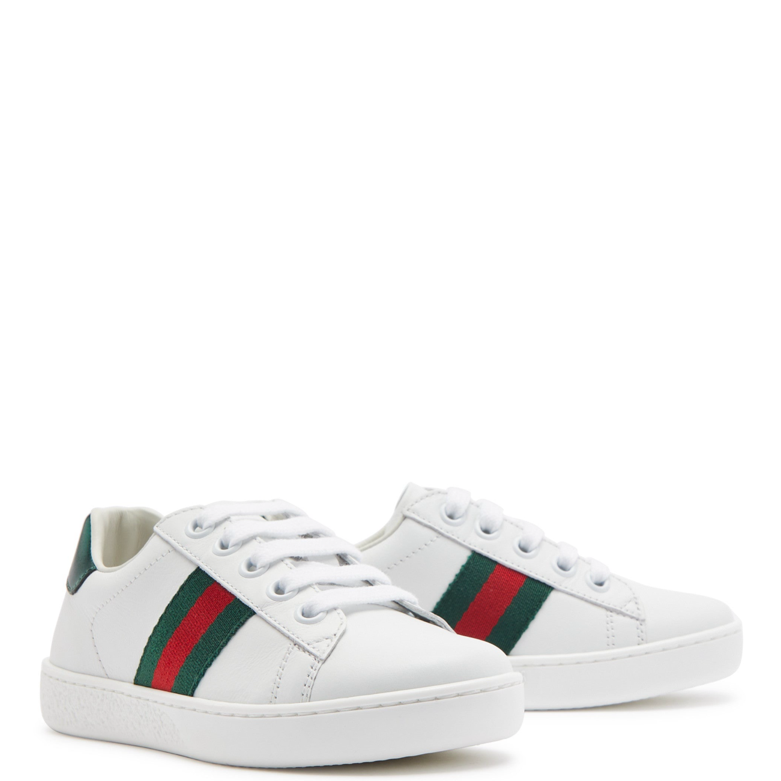 Gucci Ace Leather Sneakers for Kids - Stylish & Comfortable Children's Shoes for School, Play & Everyday Wear