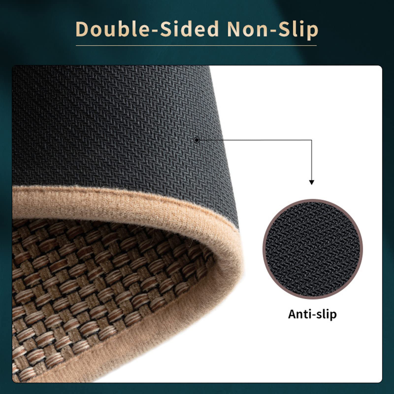 Non-Slip Kitchen Mat - All-Inclusive Woven Anti-Fatigue Rug for Standing Comfort in Kitchen, Office, Laundry Room (24x36 Inches, Beige) - Perfect for Sink Areas, Food Prep Stations & High-Traffic Floors