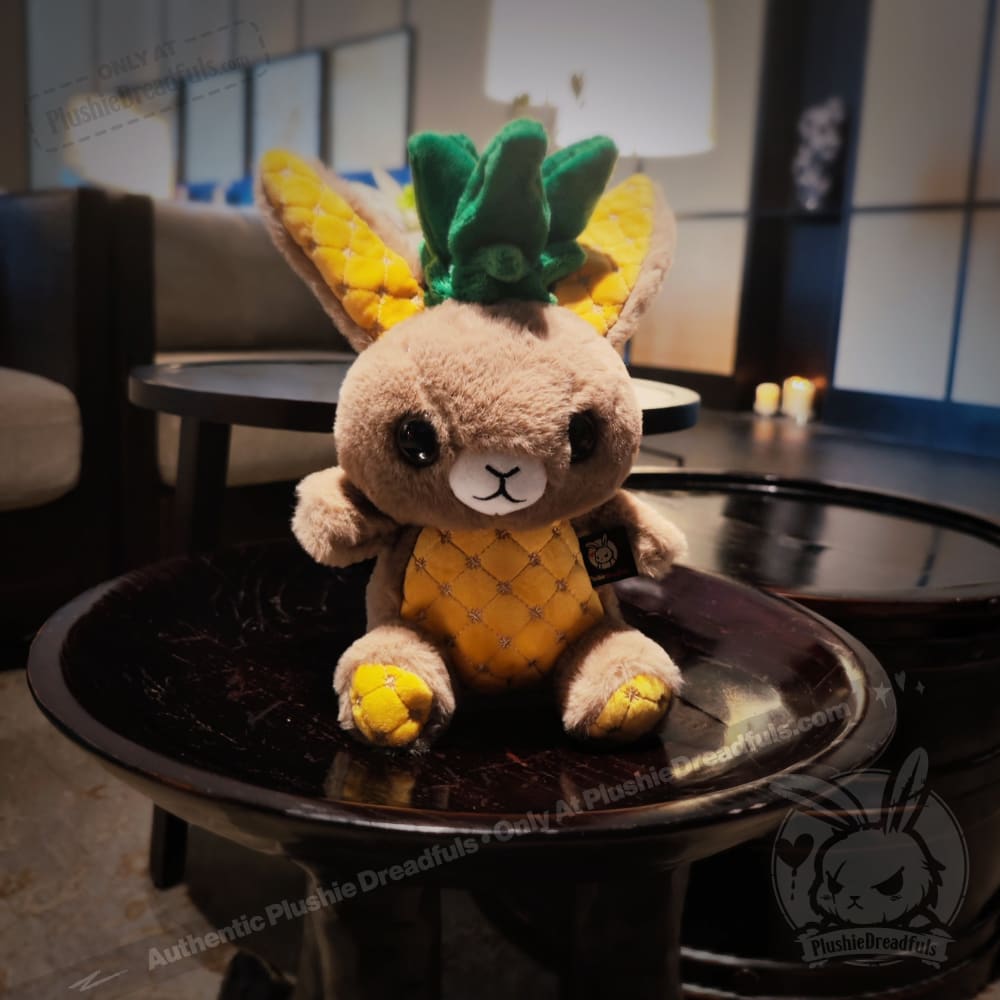 Plushie Dreadfuls Pineapple Rabbit Stuffed Animal Toy - Soft Cuddly Bunny Plush for Kids, Collectors & Gift Giving | Perfect for Bedroom Decor, Nursery, and Anxiety Relief