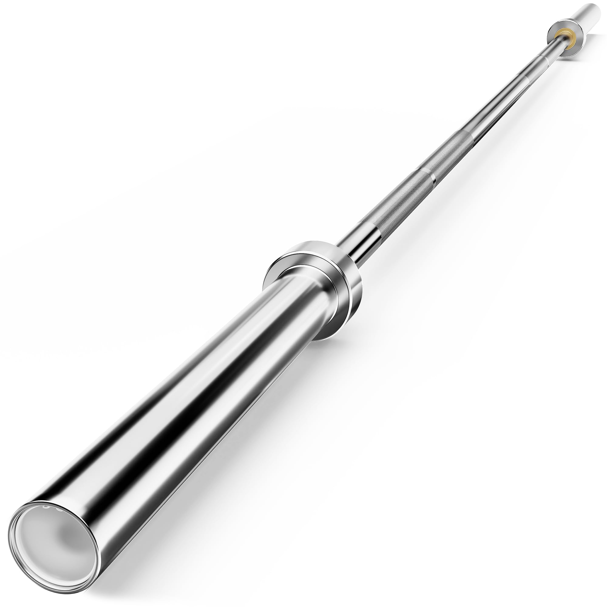 Holleyweb Olympic Barbell Bar 2 Inch EZ Curl Bar - Premium Weightlifting Bar for Biceps, Squats, Bench Press & Powerlifting - Heavy Duty Strength Training Bar for Home Gym & Professional Use