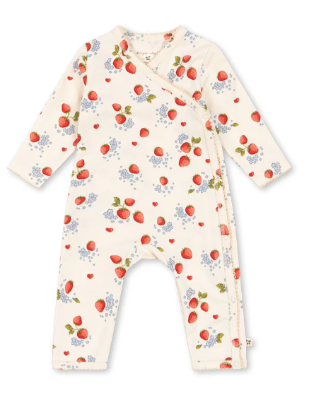 KONGES SLOJD Organic Cotton Newborn Baby Onesie (0-6 Months) - Soft & Comfortable Bodysuit for Infants - Perfect for Everyday Wear, Playtime & Photo Shoots