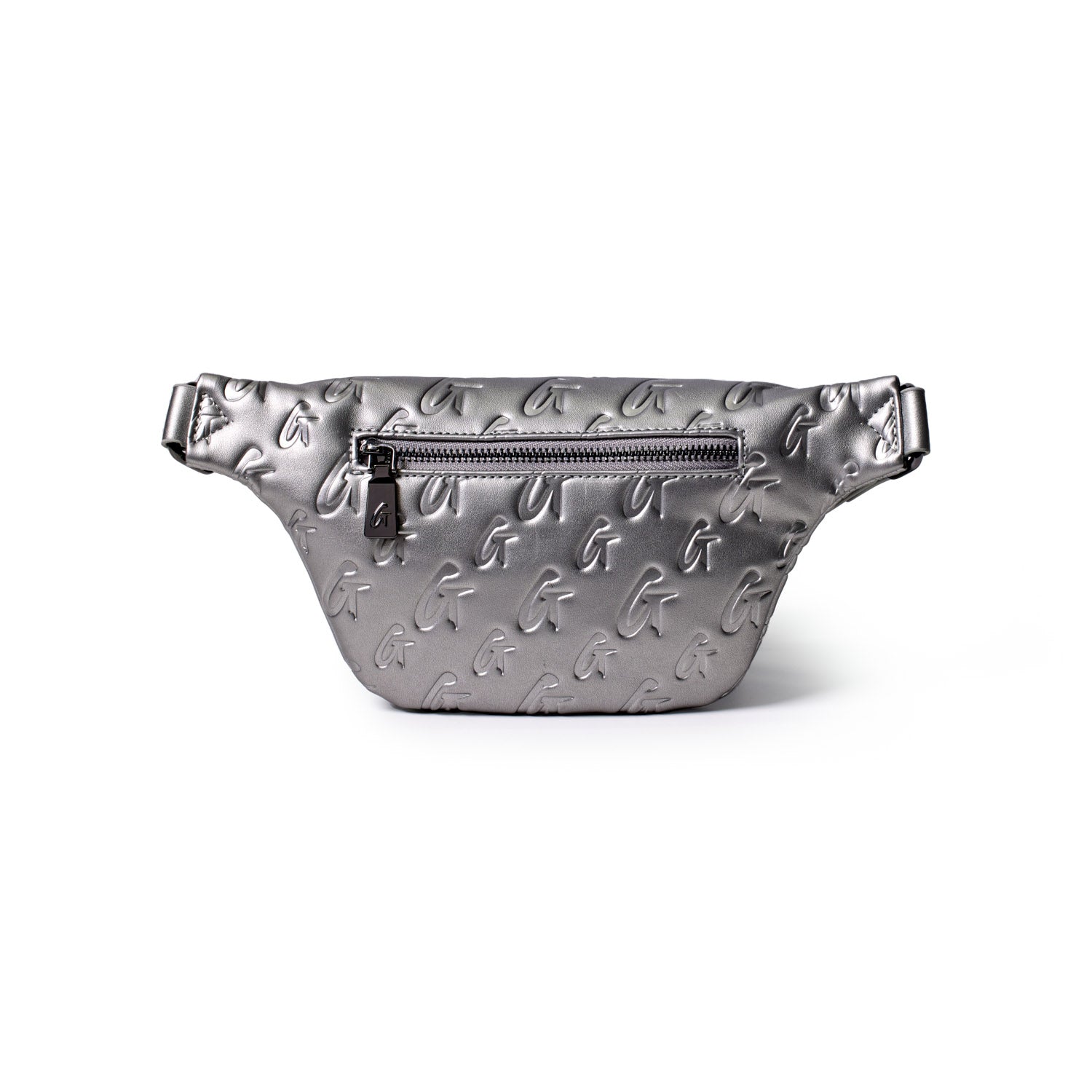 MINI MONOGRAM FANNY PACK PLATINUM - Stylish Waist Bag for Women & Men, Trendy Crossbody Bum Bag for Travel, Gym, Running, Hiking & Everyday Use