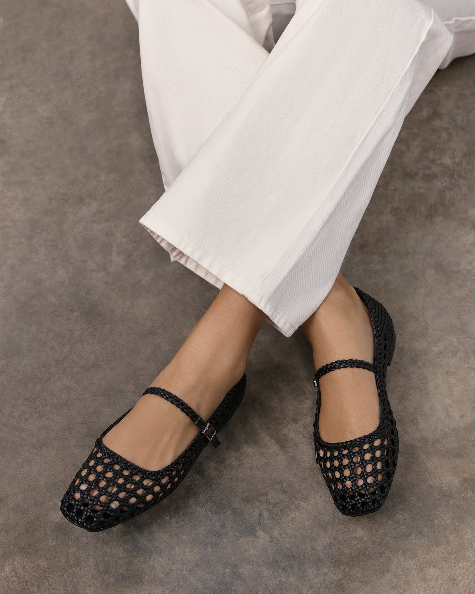 WILLIS Casual Flats for Women - Black Leather Slip-On Shoes | Comfortable & Stylish for Work, Travel & Everyday Wear