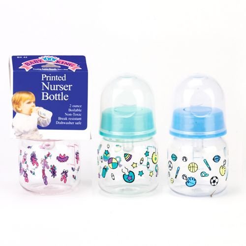 Preemie 2oz Baby Bottles 3-Pack - Vented & Clear for Newborns