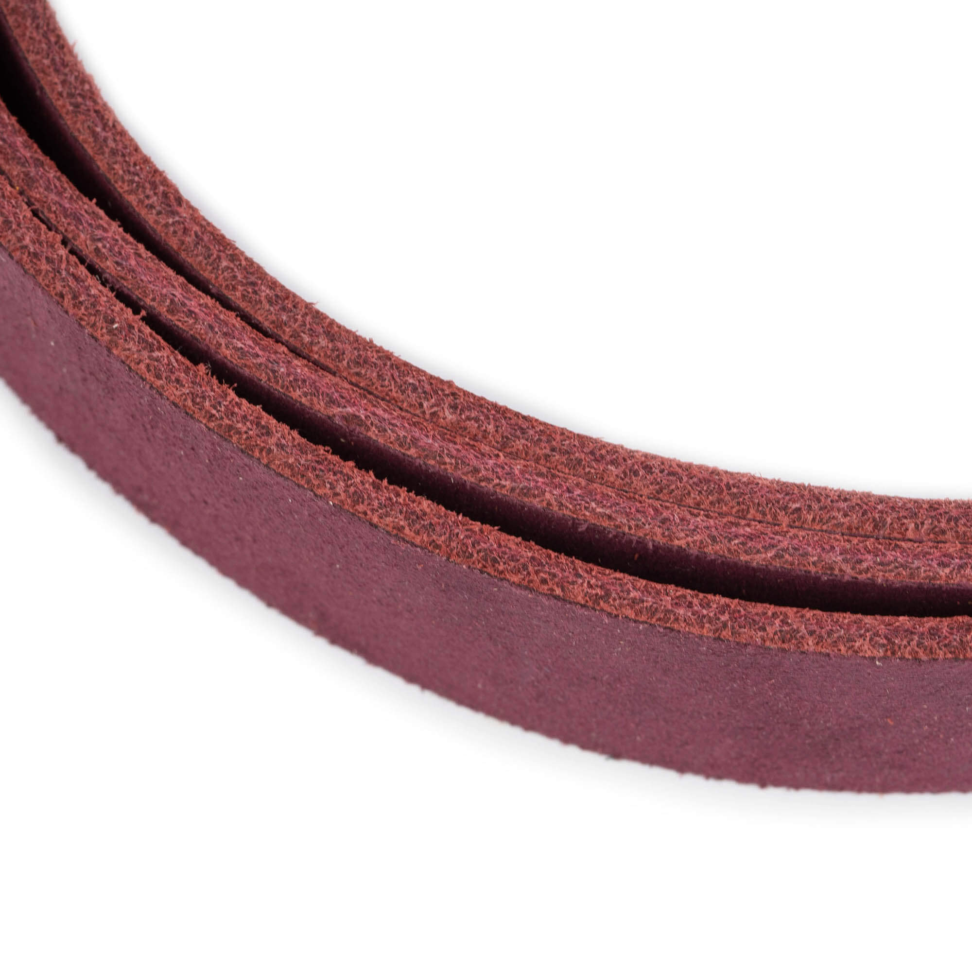 2.5 cm Soft Burgundy Leather Belt Strap Replacement for Ferragamo Buckles - Perfect for Dress Pants, Suits & Formal Occasions