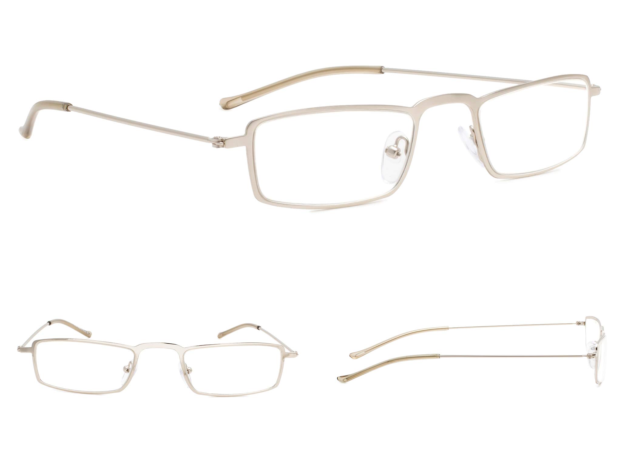5-Pack Lightweight Reading Glasses for Men & Women - Comfortable +1.00 to +3.50 Magnification - Perfect for Reading Books, Crafts & Computer Work