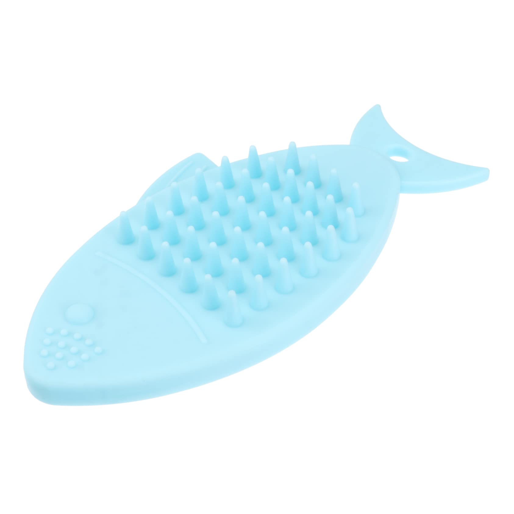 Beavorty Fish-Shaped Silicone Massage Bath Brush for Kids - Gentle Body Scrubber, Exfoliating Loofah & Skin Cleansing Tool - Perfect for Sensitive Skin, Baby Bath Time & Spa Relaxation