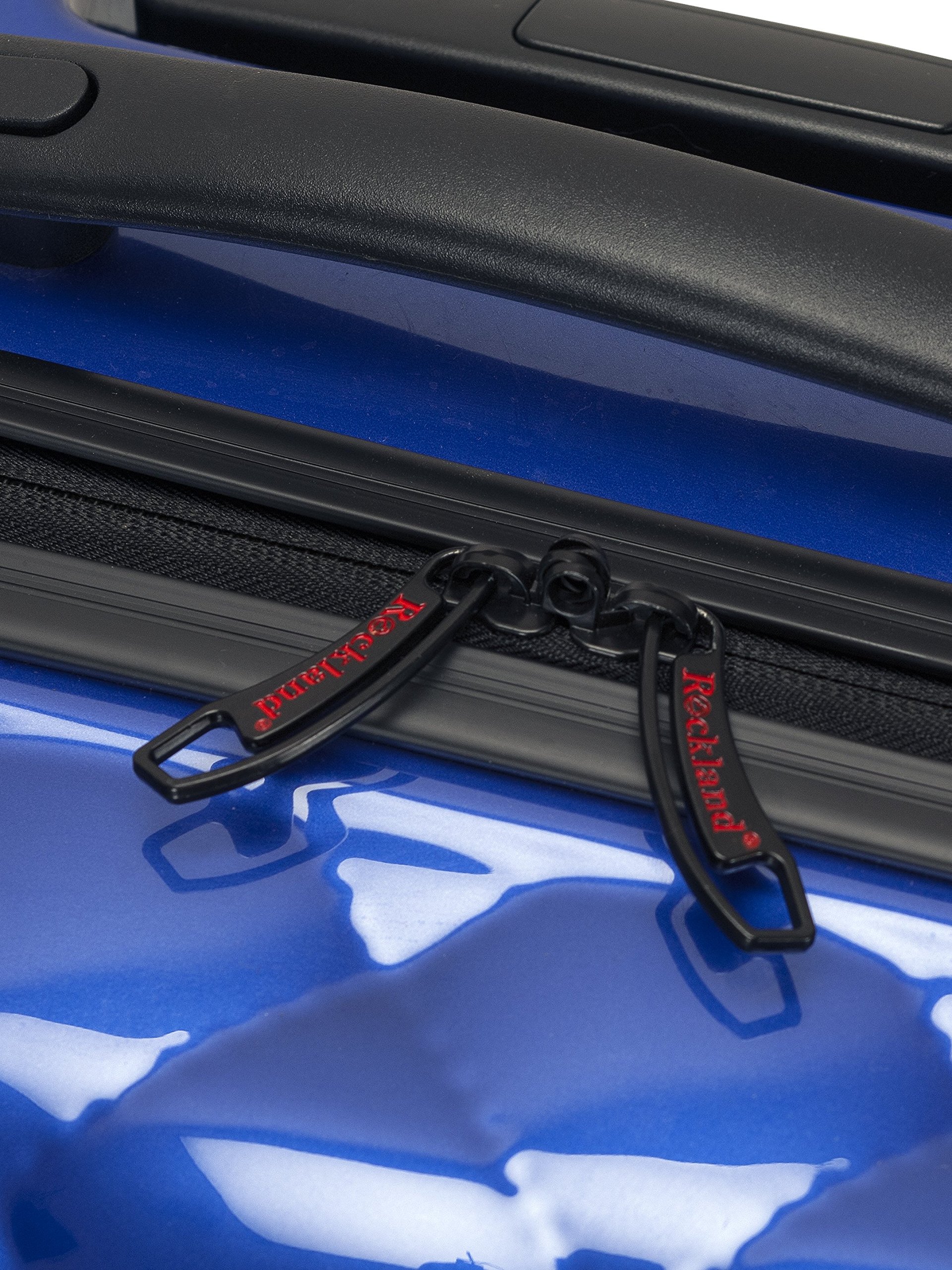 Rockland Expandable Hardside Spinner Wheel Luggage Set - 3-Piece (20/24/28 Inch) Blue Suitcase for Travel, Business Trips & Family Vacations | Durable Lightweight Luggage with 360° Wheels & TSA Lock