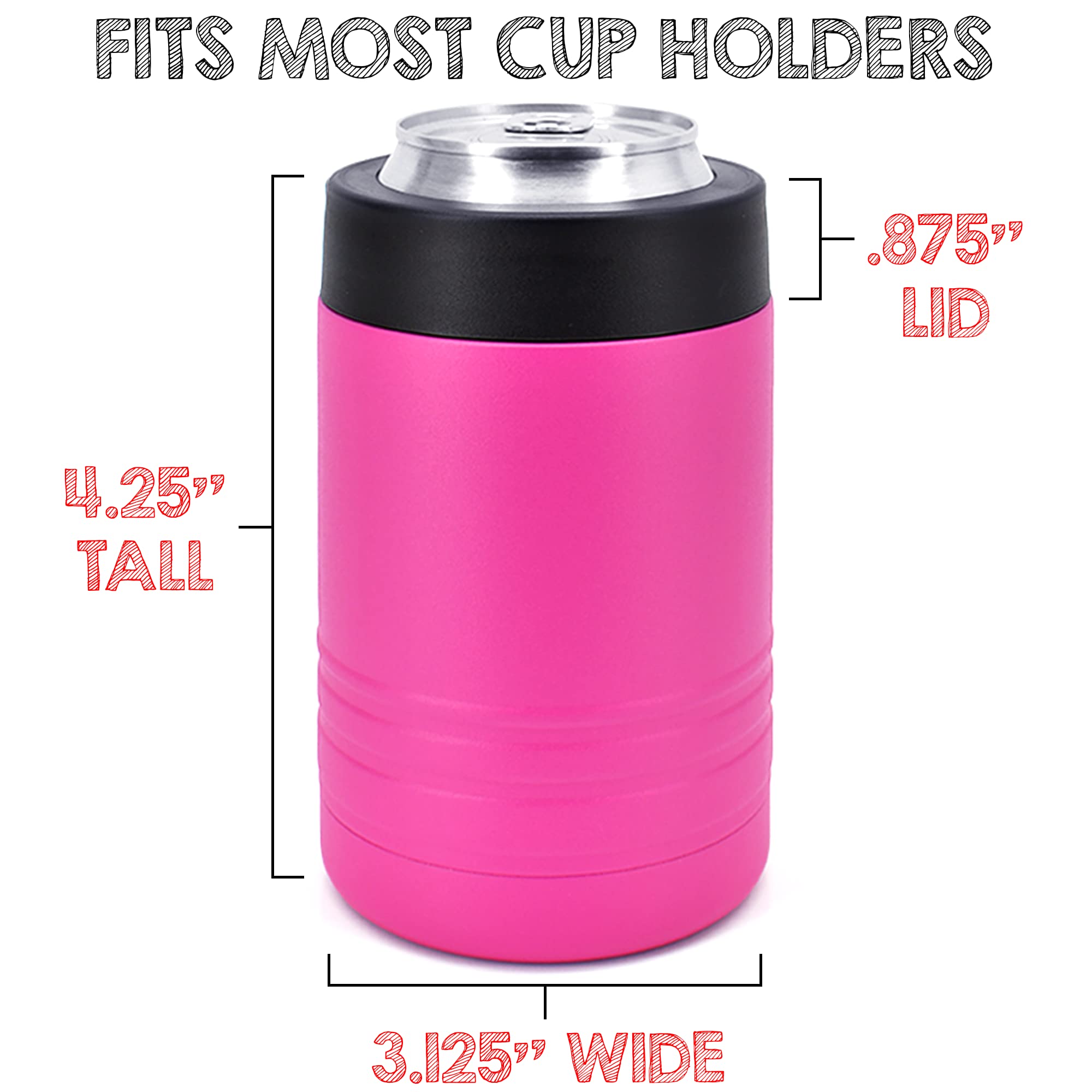 Clear Water Home Goods - 24-Pack 12 oz Stainless Steel Double Wall Vacuum Insulated Tumblers | Keeps Drinks Cold for 24 Hours | Powder Coated Pink | Perfect for Parties, Picnics & Office Use
