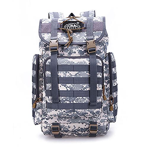 40L Tactical Backpack with MOLLE Webbing - The Rambler Military Rucksack for Hiking, Camping & Outdoor Adventures (Black)