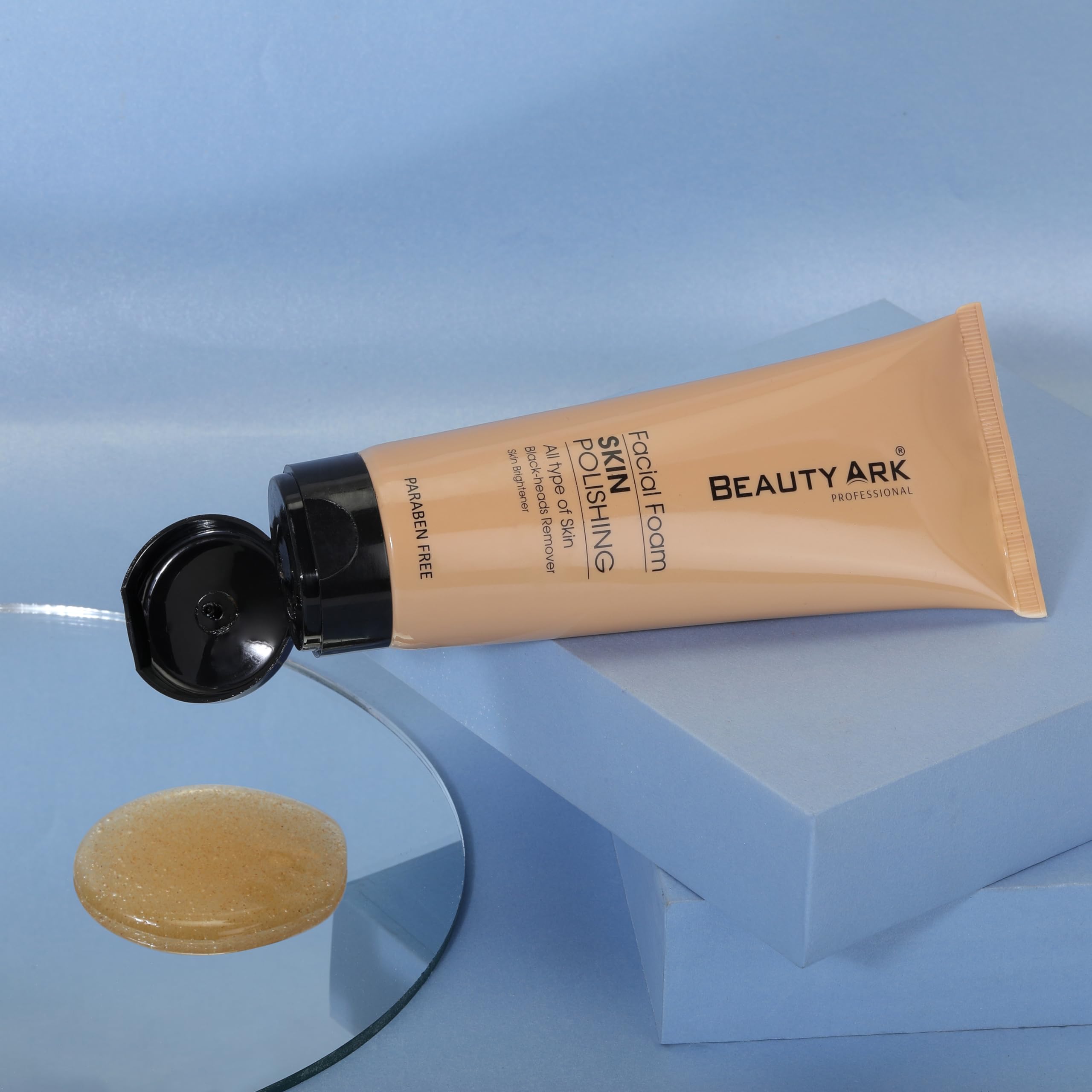 BEAUTY ARK Skin Polishing Face Wash - Gentle Exfoliating Cleanser for Glowing Skin (Pack of 2, 100ml Each) - Perfect for Daily Skincare Routine & Travel