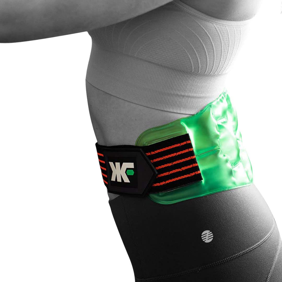 KOOL'N FX Hot & Cold Therapy Gel Pack for Back Pain Relief - Adjustable & Reusable Hexfit Technology - Targets Lumbar, Waist, Abdomen, Hip Injuries - Sciatica & Herniated Disc Support (Small) - Perfect for Post-Workout Recovery, Injury Rehabilitation & Chronic Pain Management