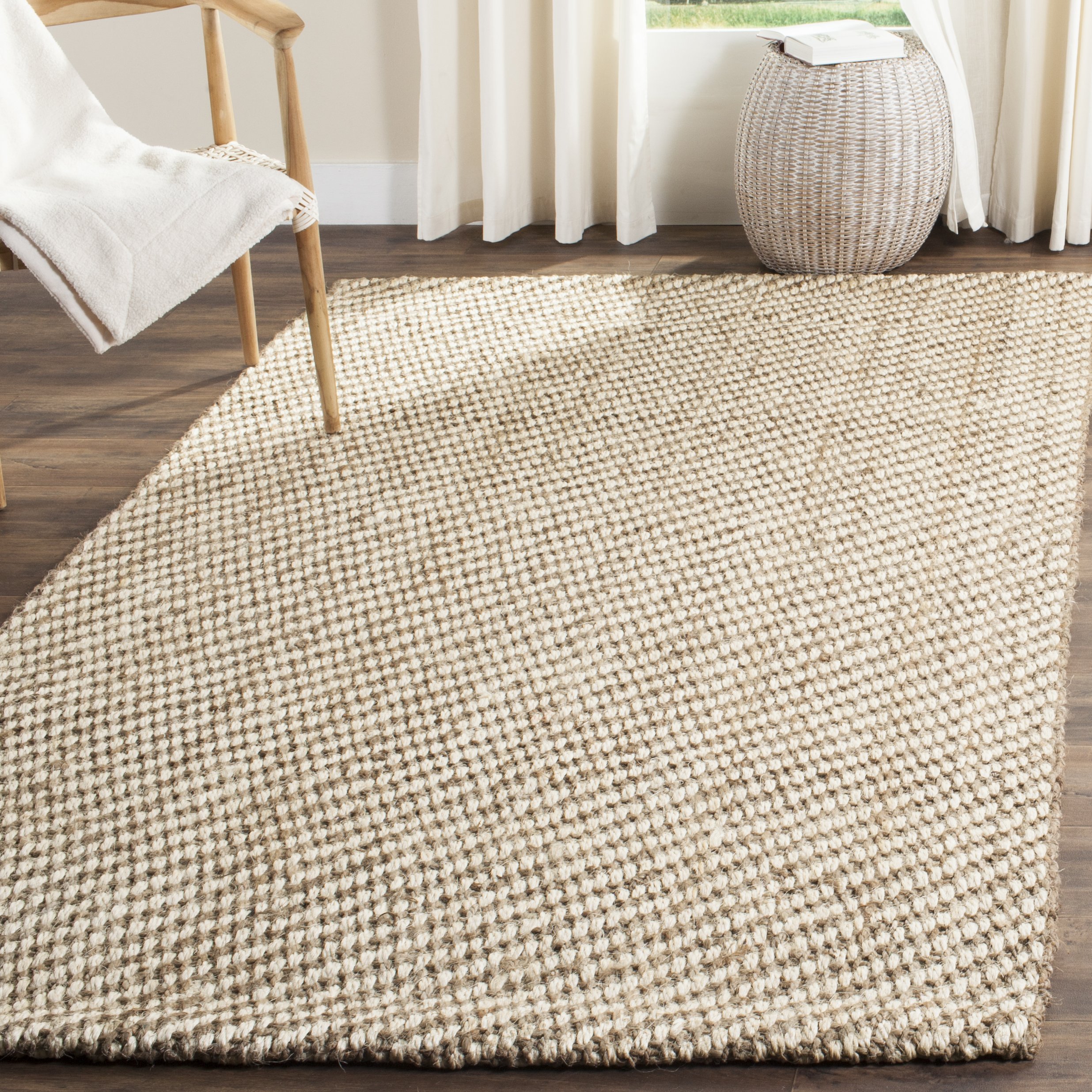 SAFAVIEH Handmade Natural Fiber Area Rug - 5' x 8' Jute & Sisal Rug, Eco-Friendly Floor Covering for Living Room, Bedroom, High Traffic Areas | Durable & Stylish Home Decor (NF457A)