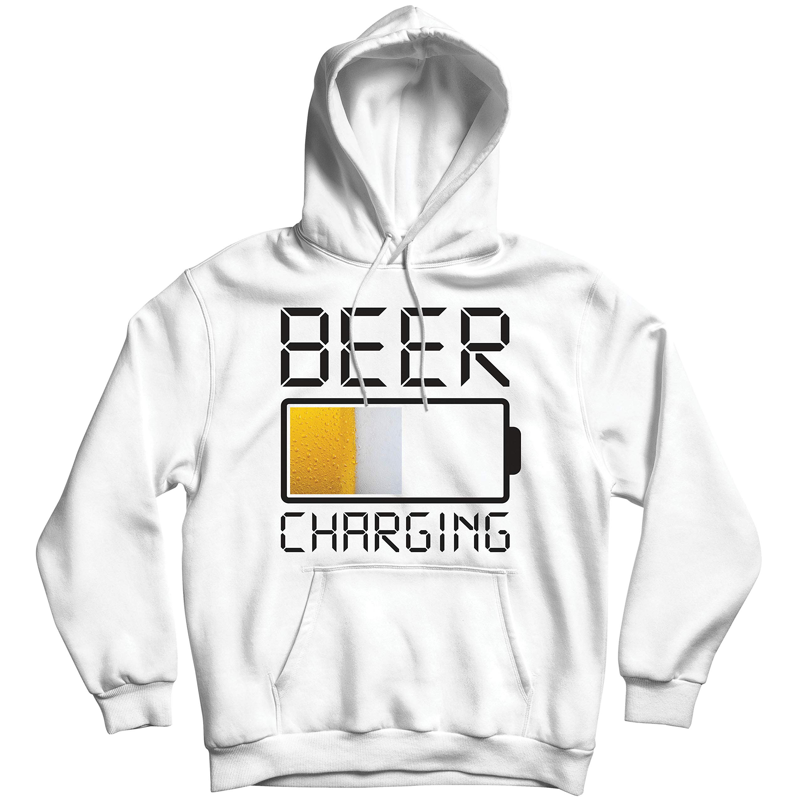 Lepni.me Hoodie Sweatshirt - Funny Beer Charging Quotes & Bar Humor Gift for Beer Lovers | Perfect for Pub Nights, Brewery Visits & Casual Outings