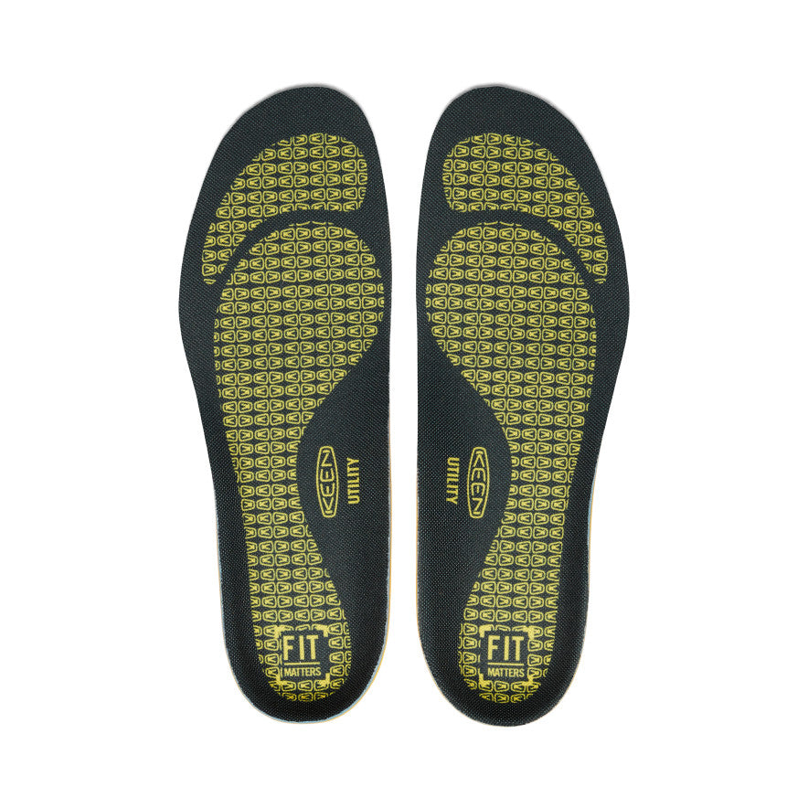 **Men's Utility K 20 Cushion Insole - Black | Comfortable & Supportive Shoe Inserts for Work Boots, Running & Daily Wear**