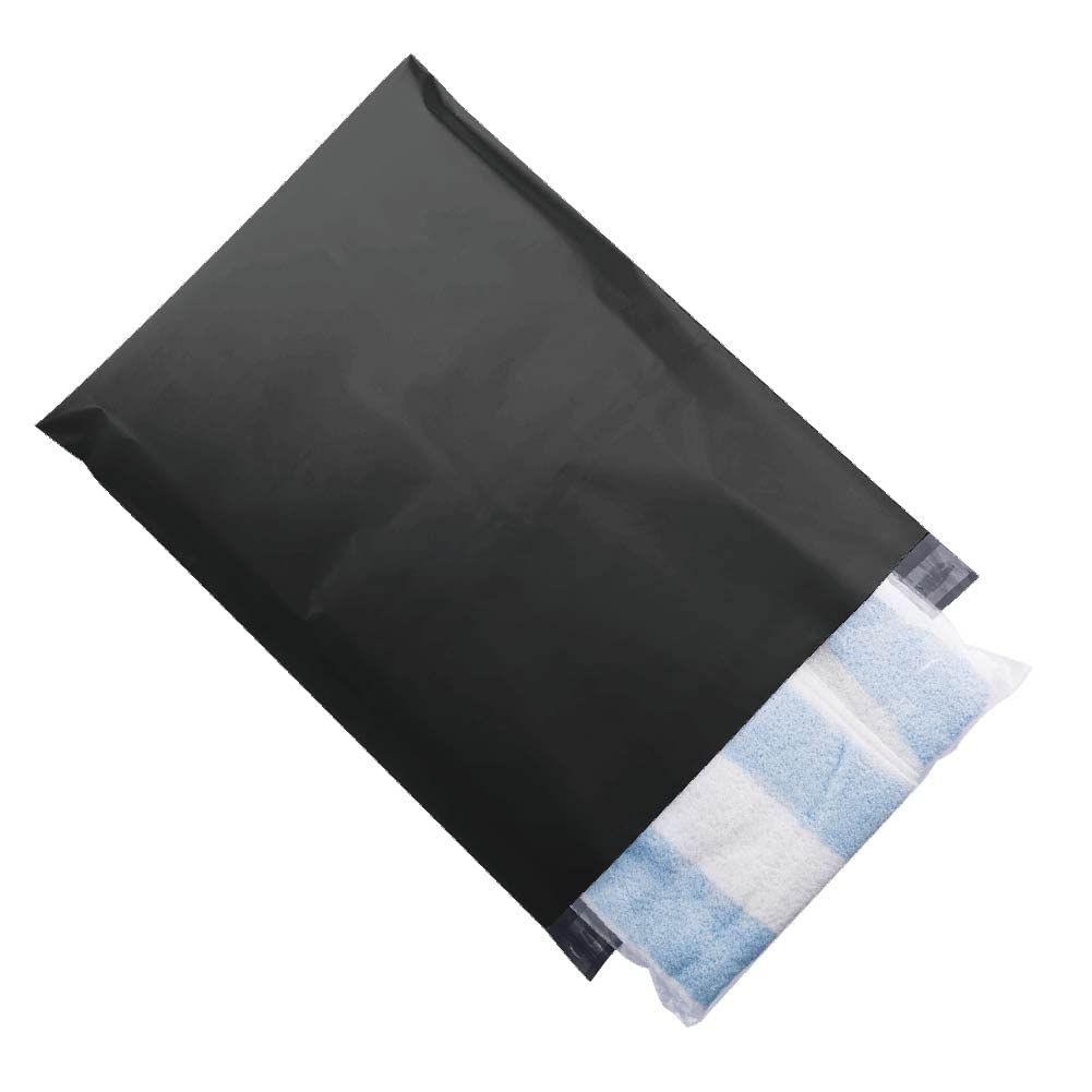 1000 PCS 14.5x19 inch Black Poly Mailers - Self Adhesive, Waterproof & Tear-Proof Shipping Envelopes for Office, Industrial & Postal Use | Durable Packaging Bags for Ecommerce, Gifts & Mailing