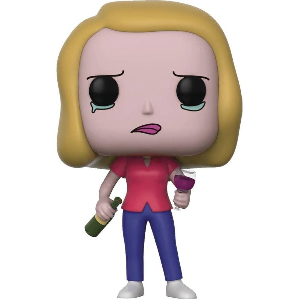 Rick and Morty Beth with Wine Glass Collectible Figure - Perfect for Fans, Gift Idea, and Home Decor Display